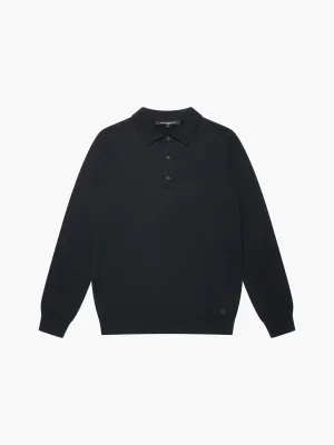 3 Button Knit Polo Shirt