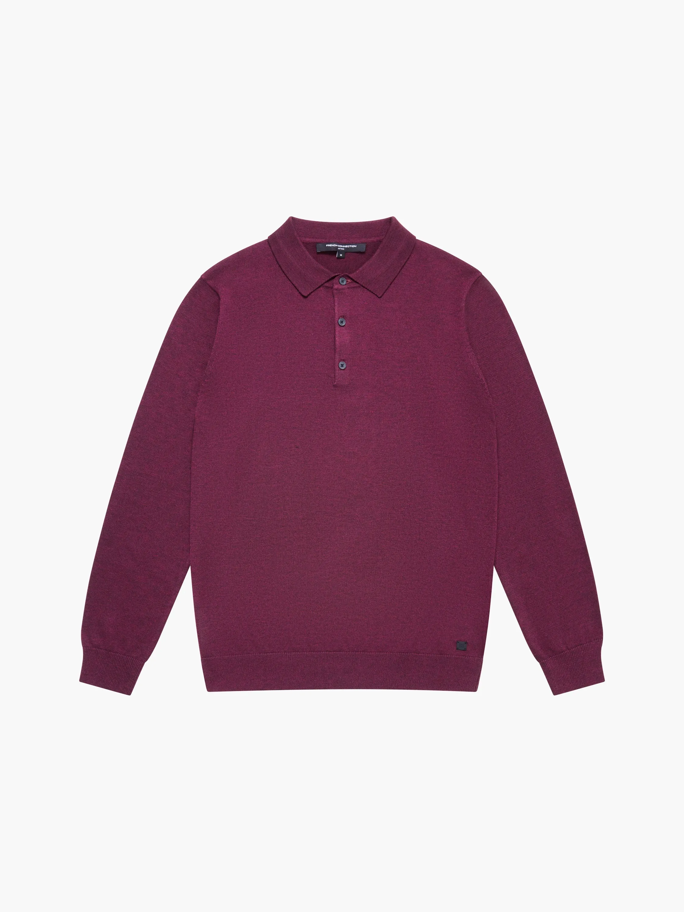 3 Button Knit Polo Shirt