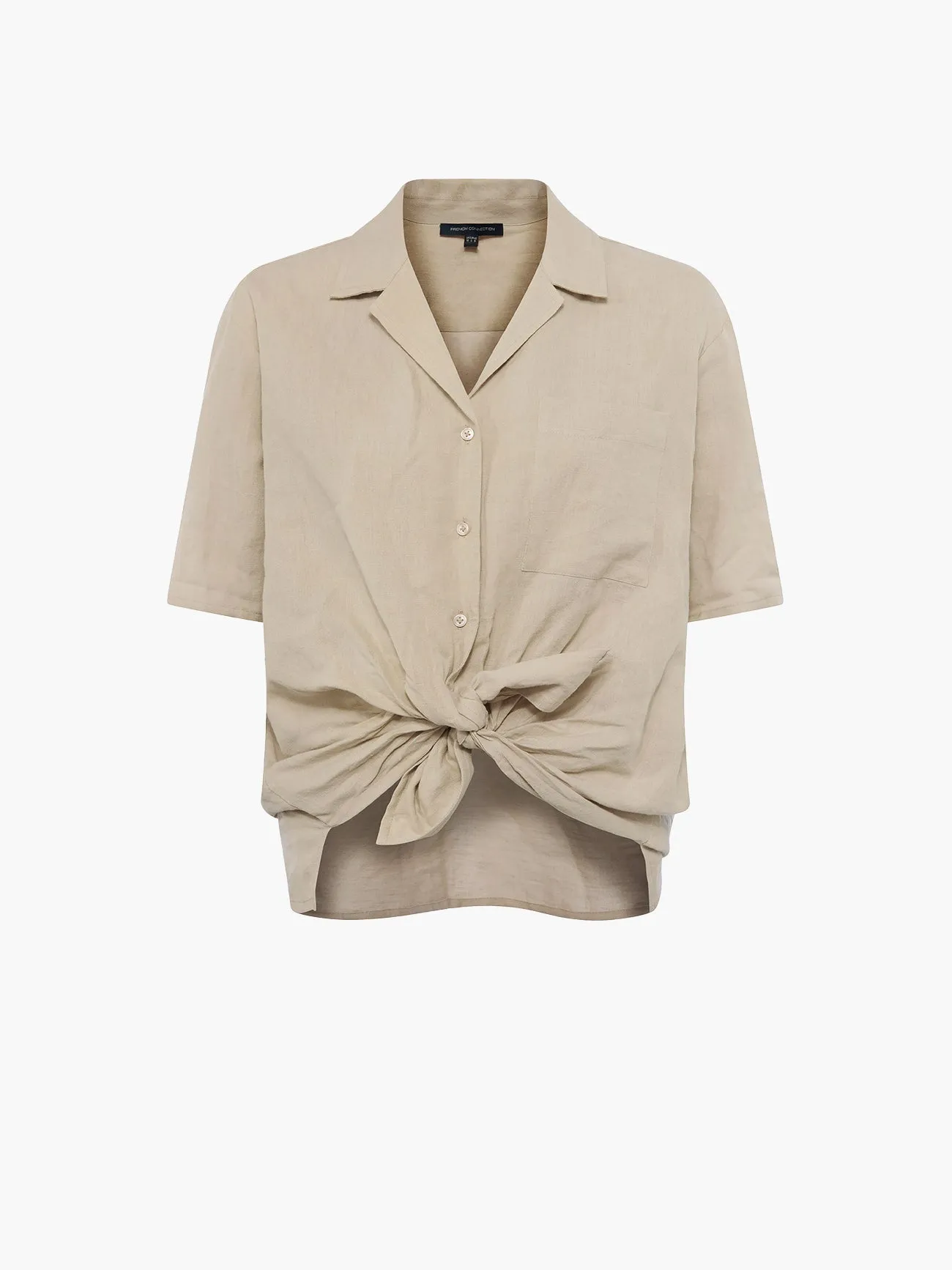 Ahia Cotton-Linen Shirt