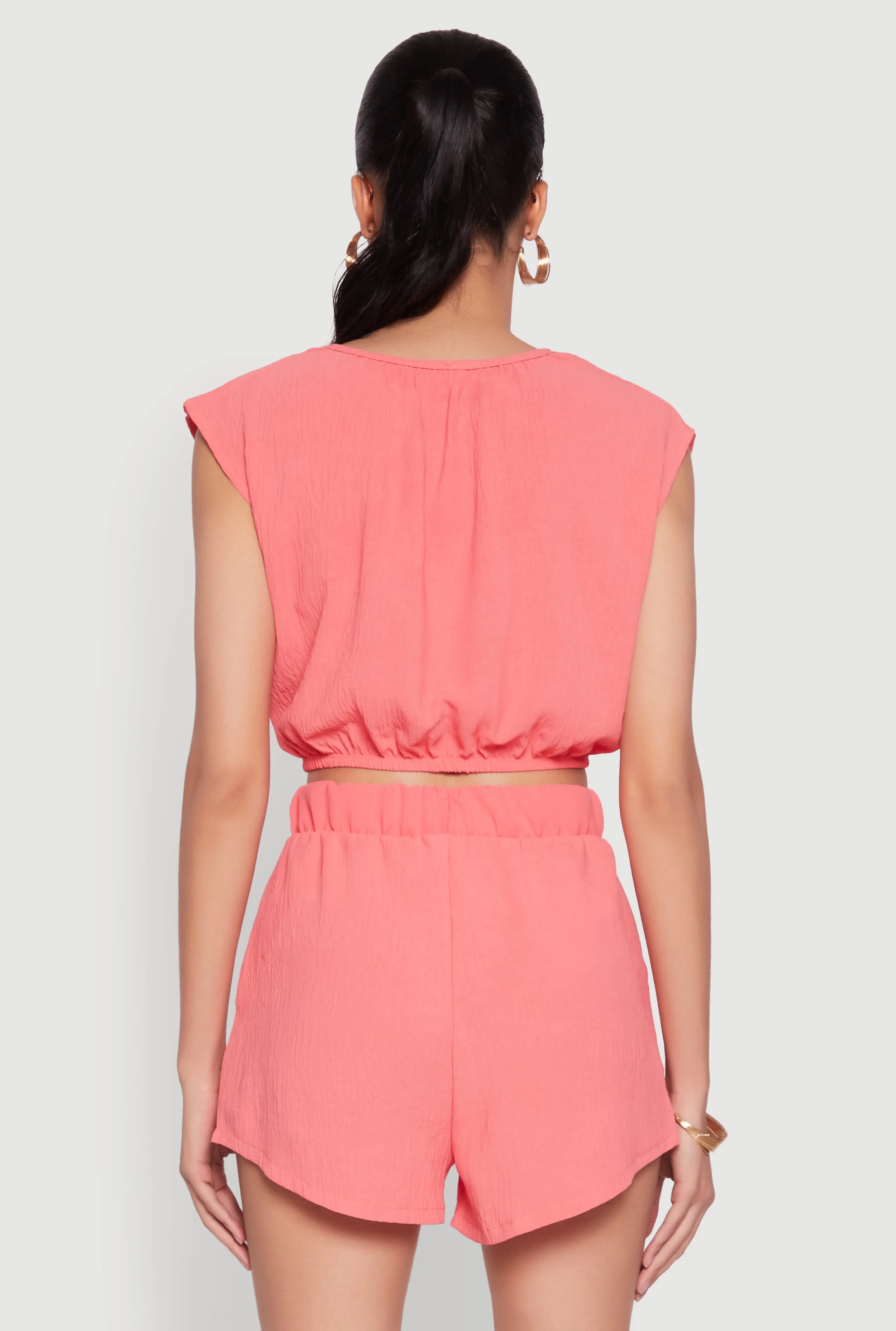 Airy Dolman Sleeve Crop Top