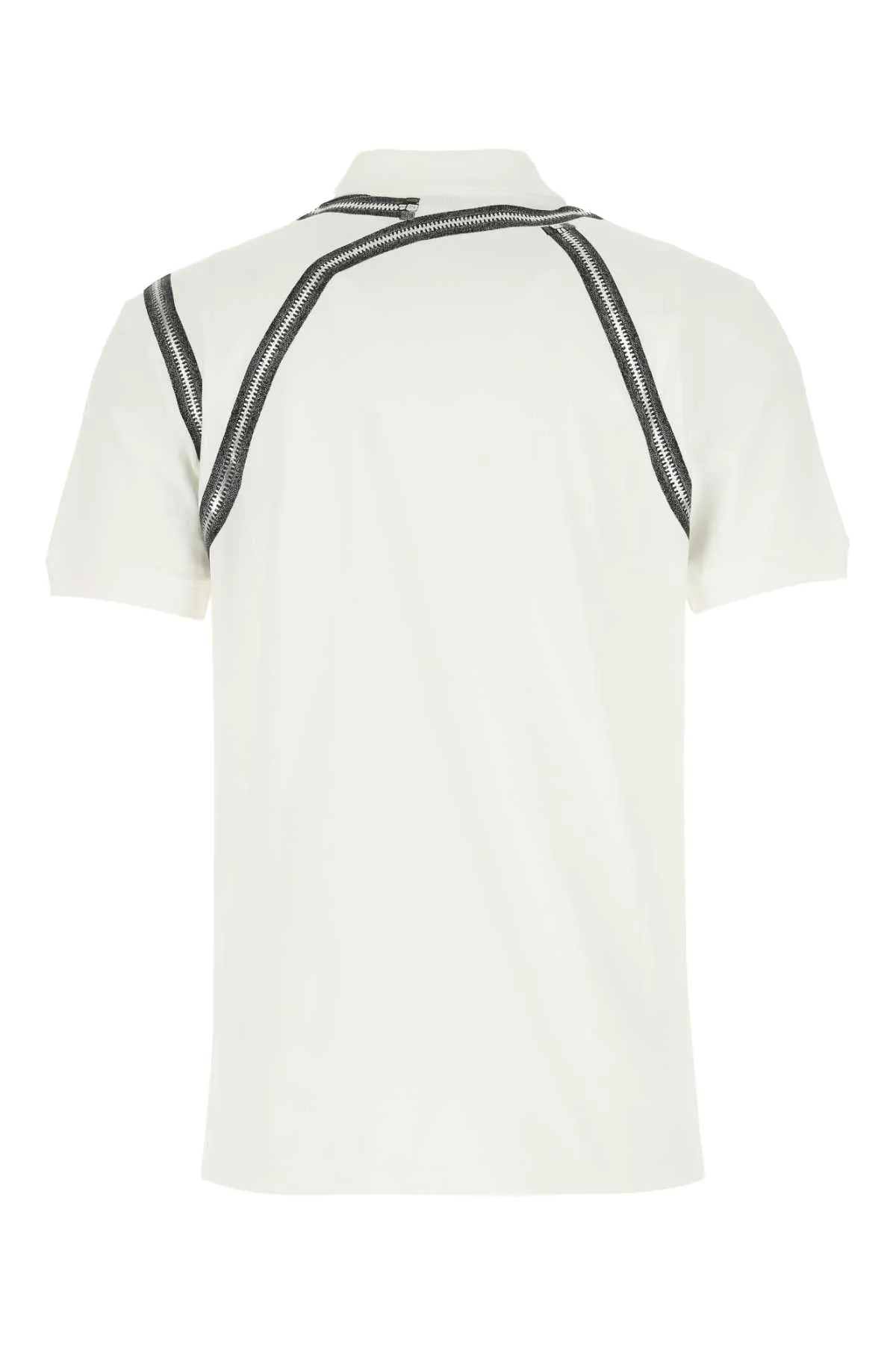 Alexander McQueen Zip Printed Harness Polo Shirt