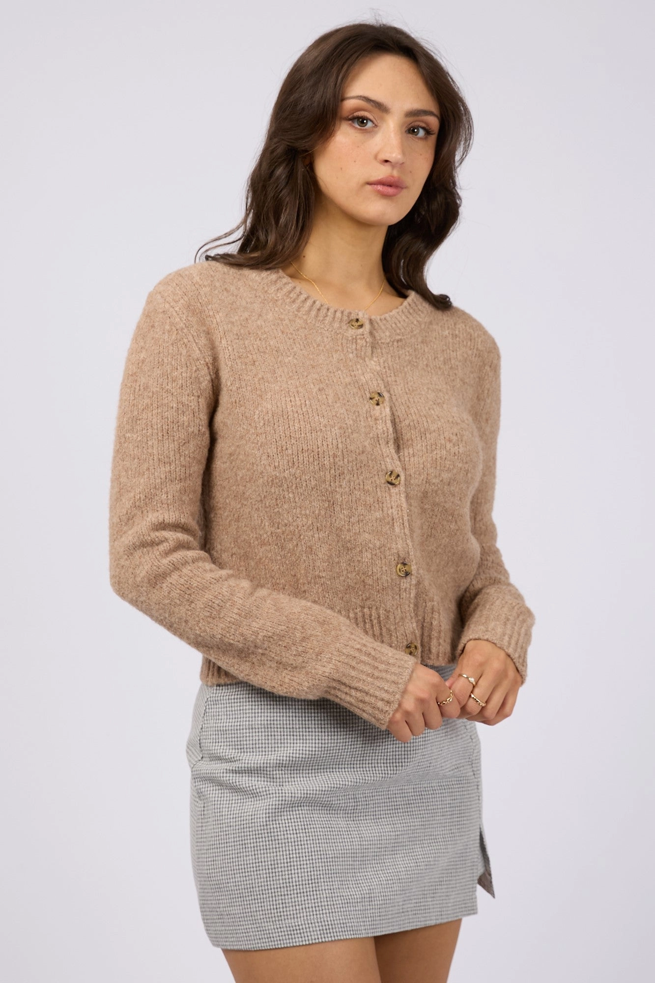 All About Eve Claude Cardigan Oat