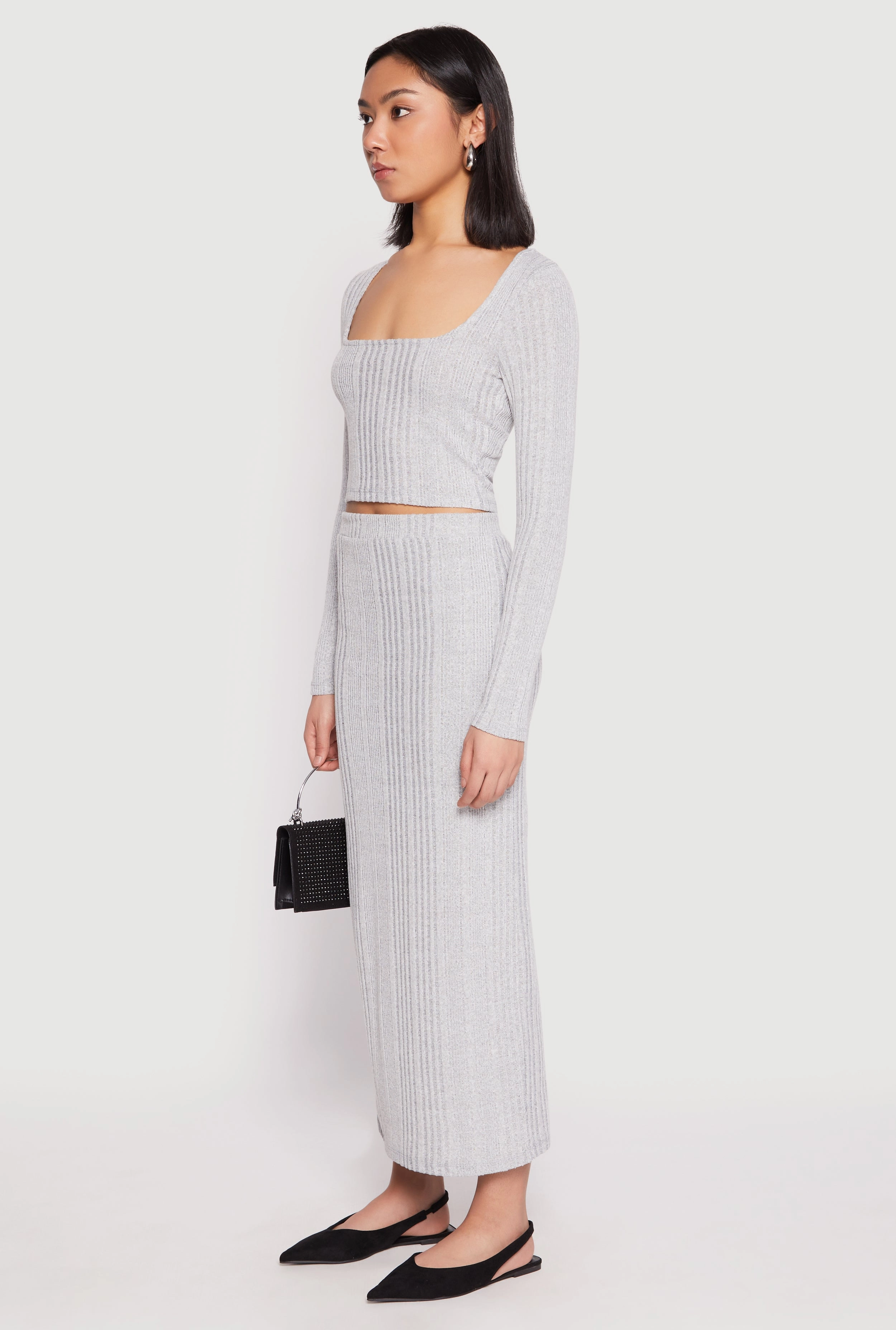 Almost Famous Brushed Knit Crop Top