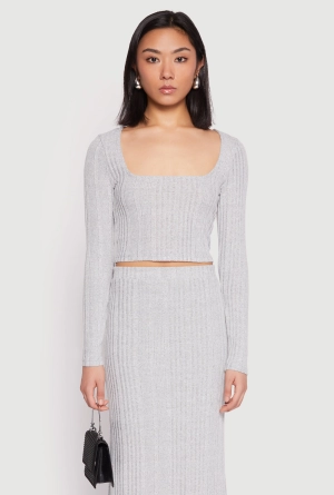 Almost Famous Brushed Knit Crop Top