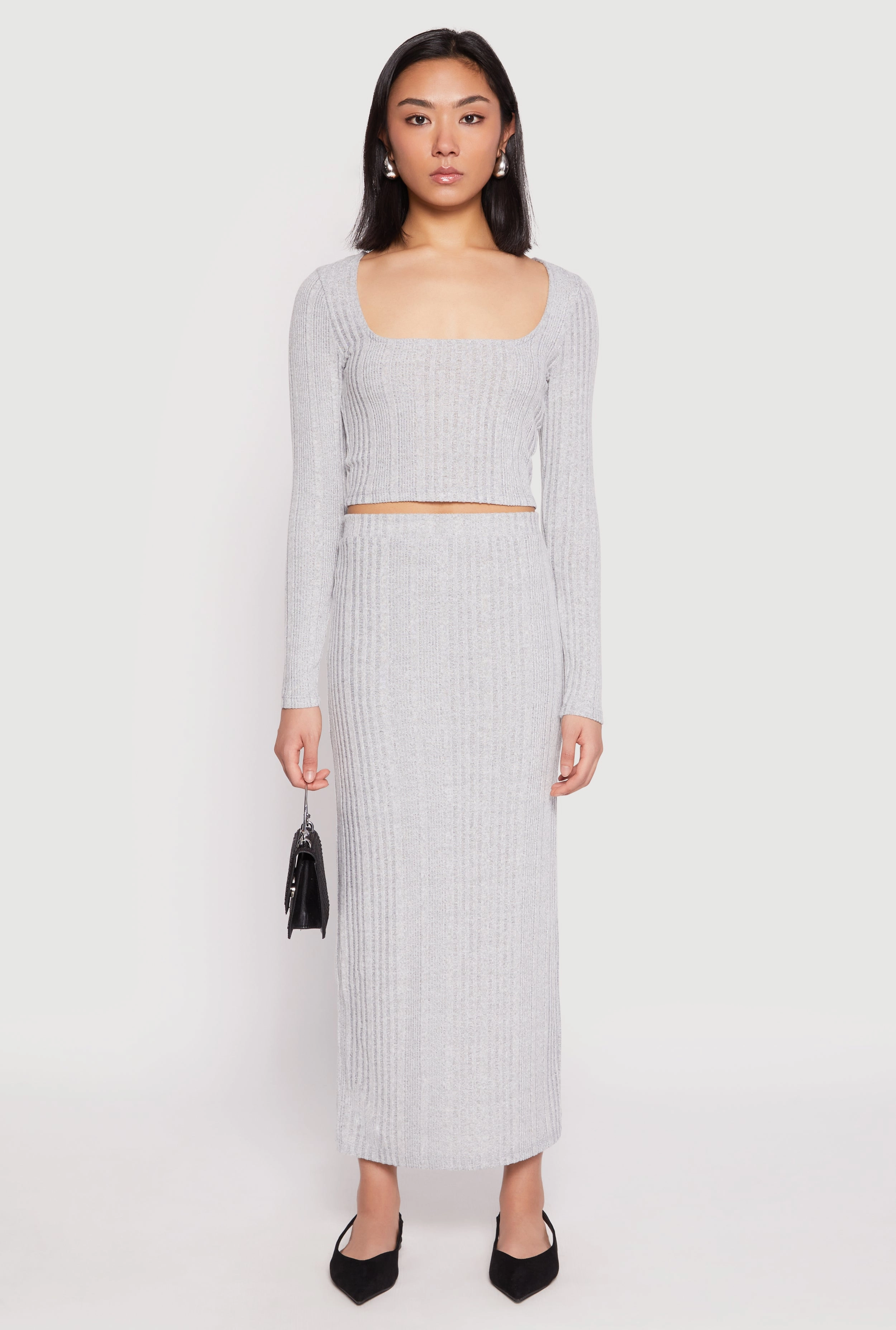 Almost Famous Brushed Knit Crop Top