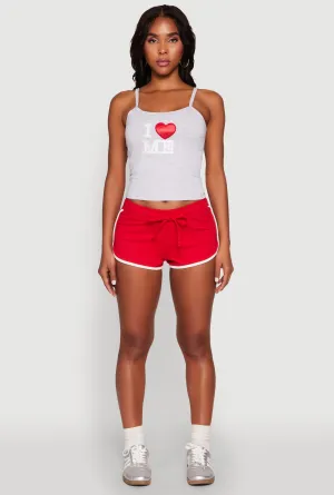 Almost Famous Contrast Trim Dolphin Shorts
