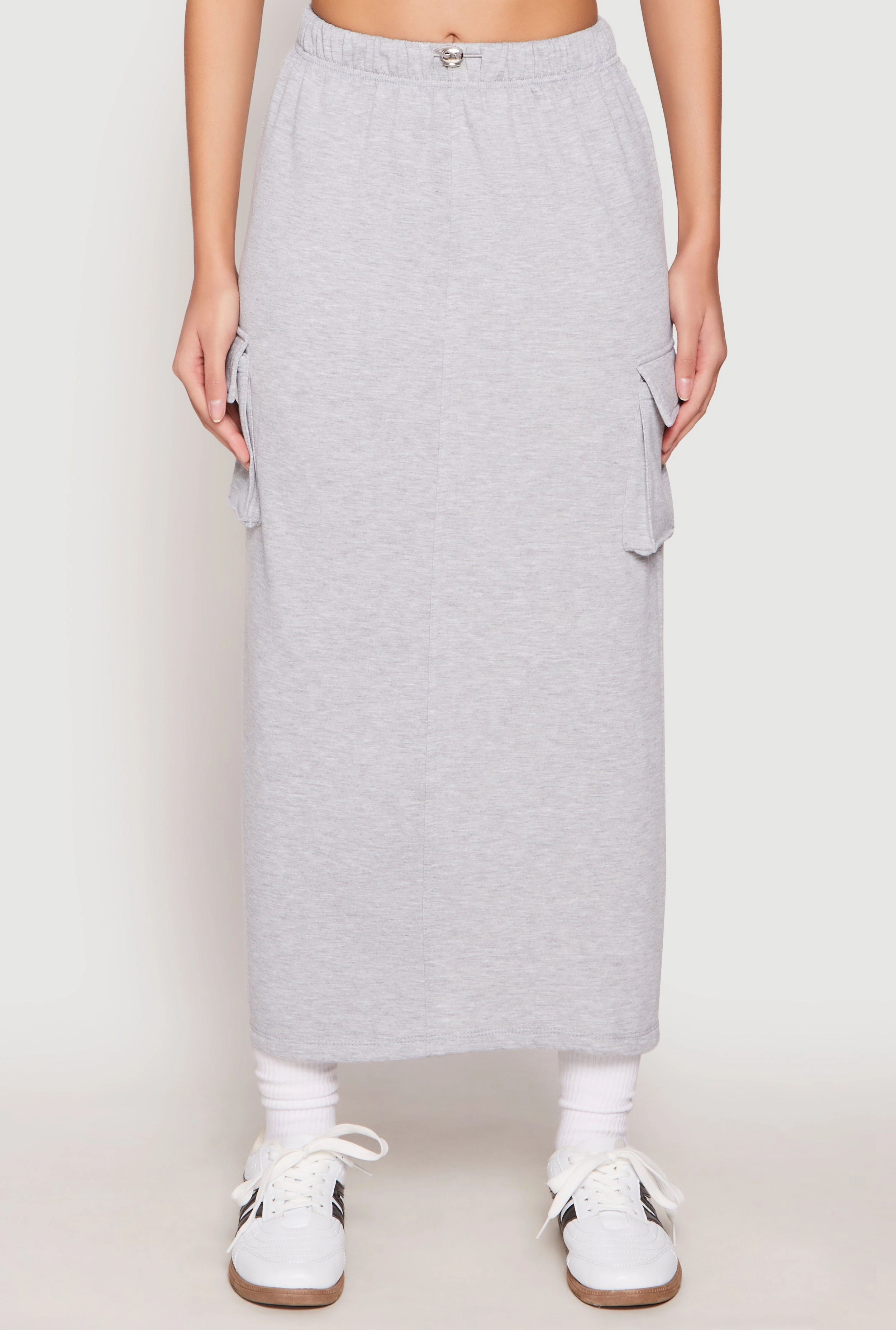 Almost Famous Fleece Cargo Skirt