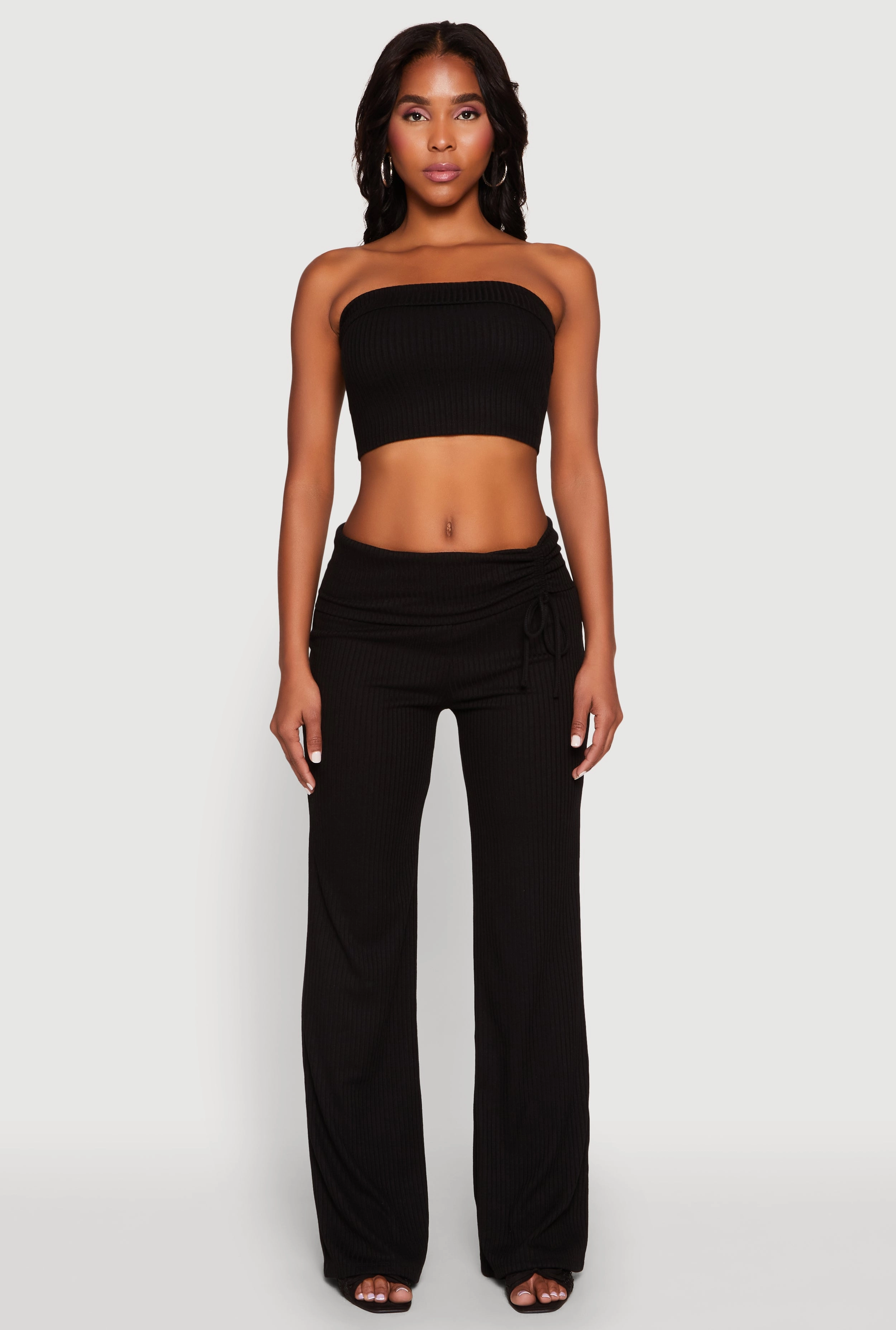 Almost Famous Fold Over Tube Top