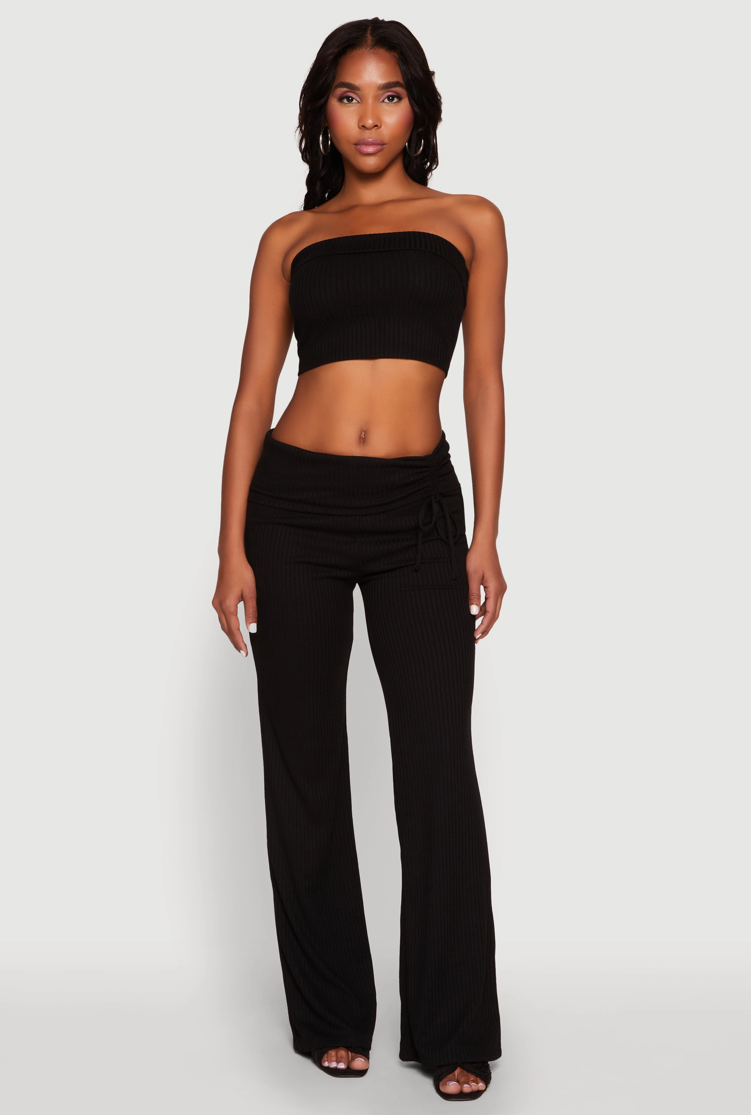 Almost Famous Fold Over Tube Top