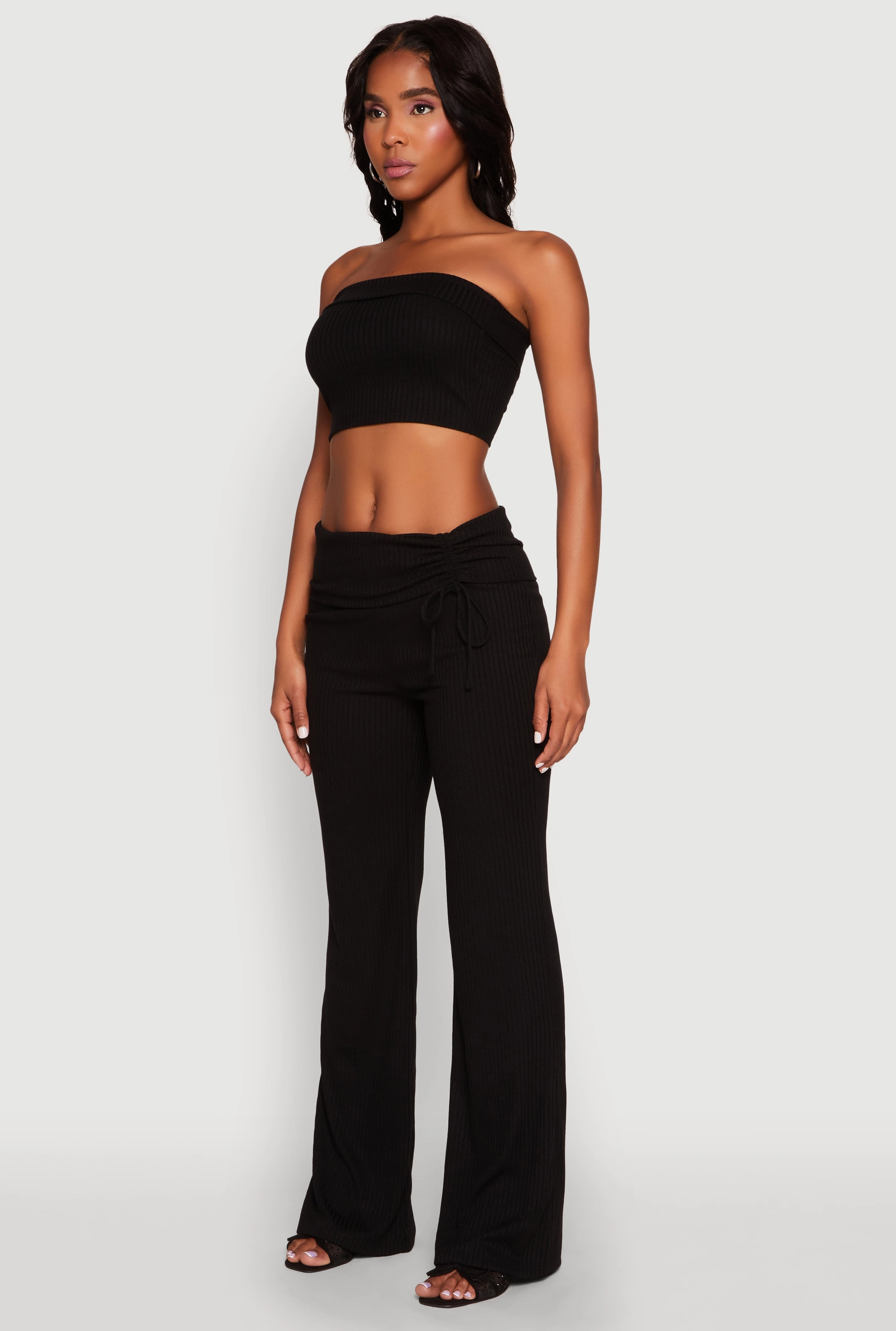 Almost Famous Fold Over Tube Top