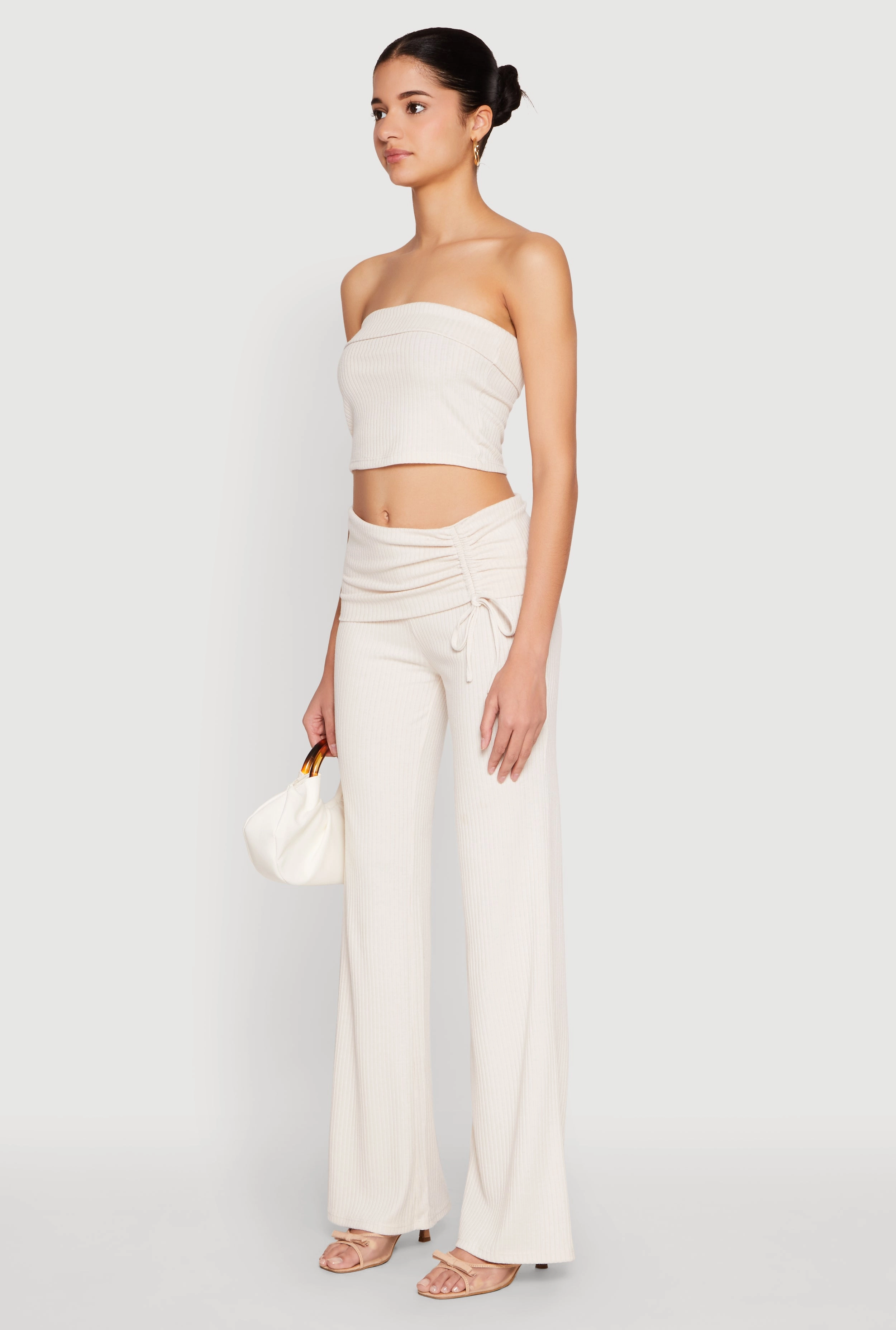 Almost Famous Fold Over Tube Top