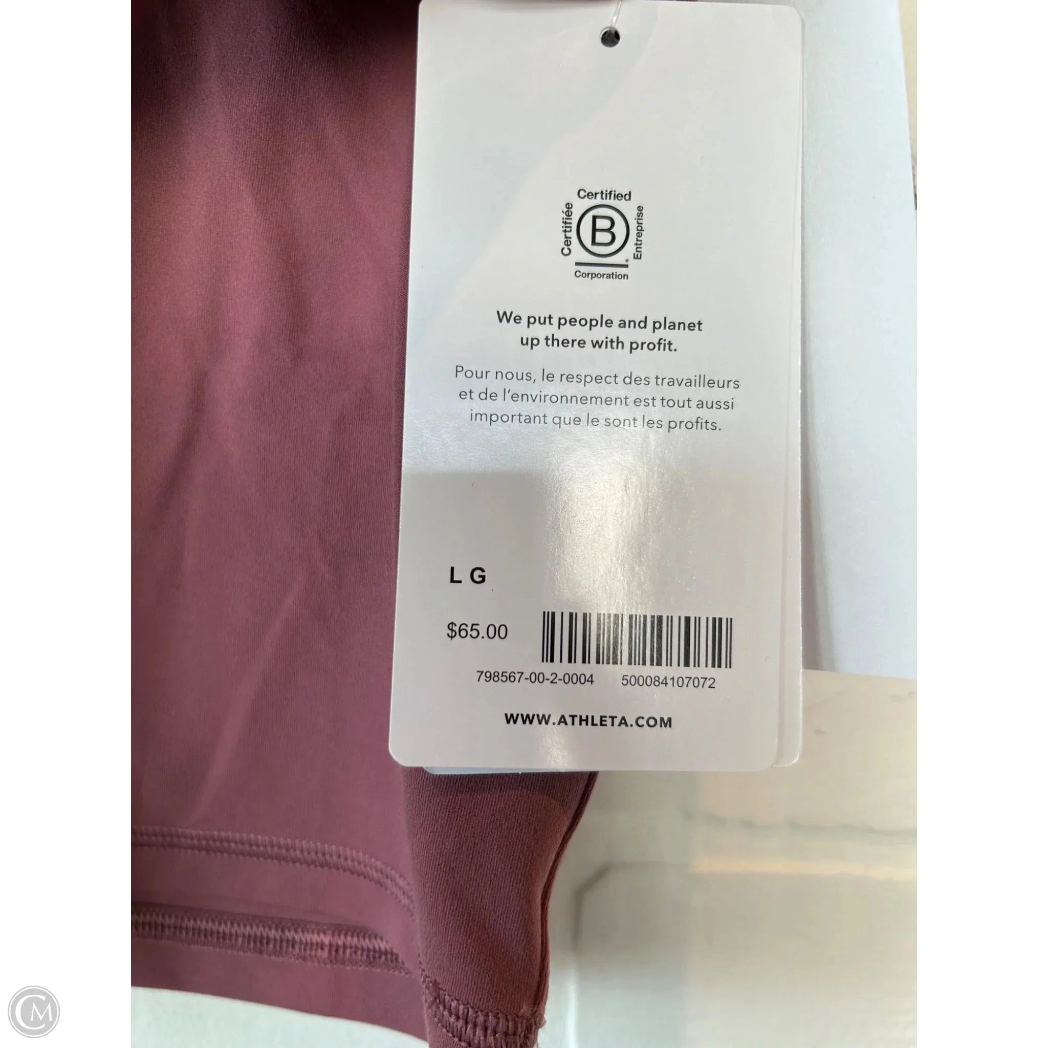 Athletic Tank Top By Athleta In Pink, Size: L