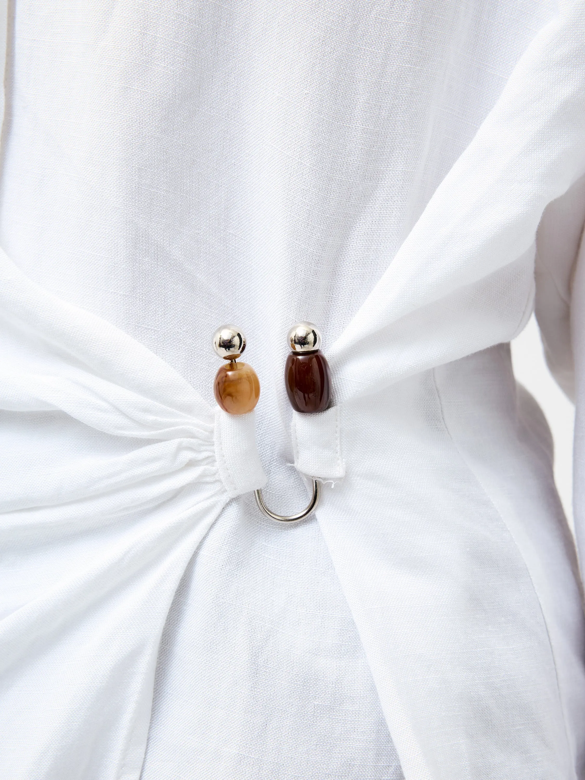Auri Linen Clasp Shirt