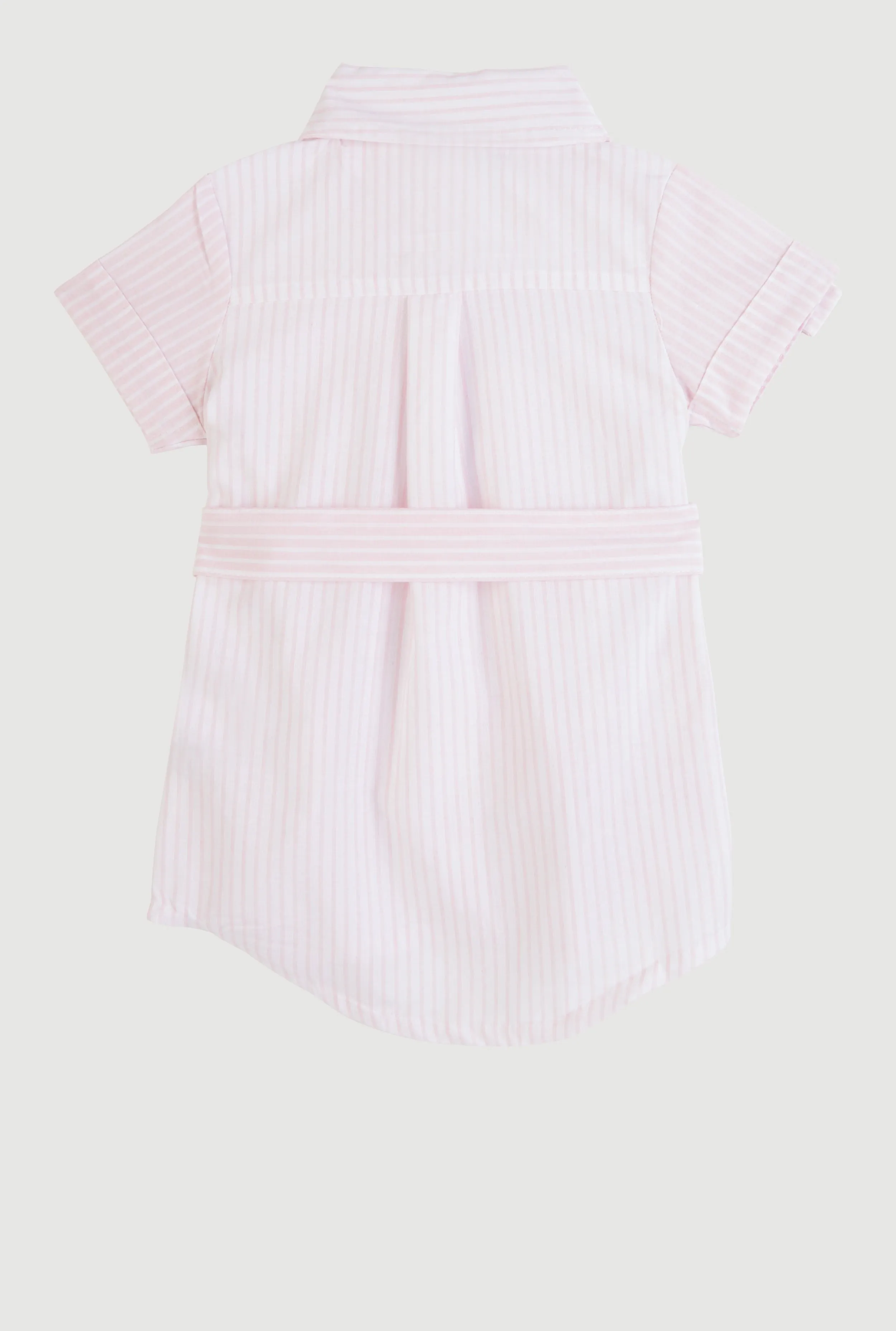 Baby Girls 12-24M Color Block Striped Shirt Dress
