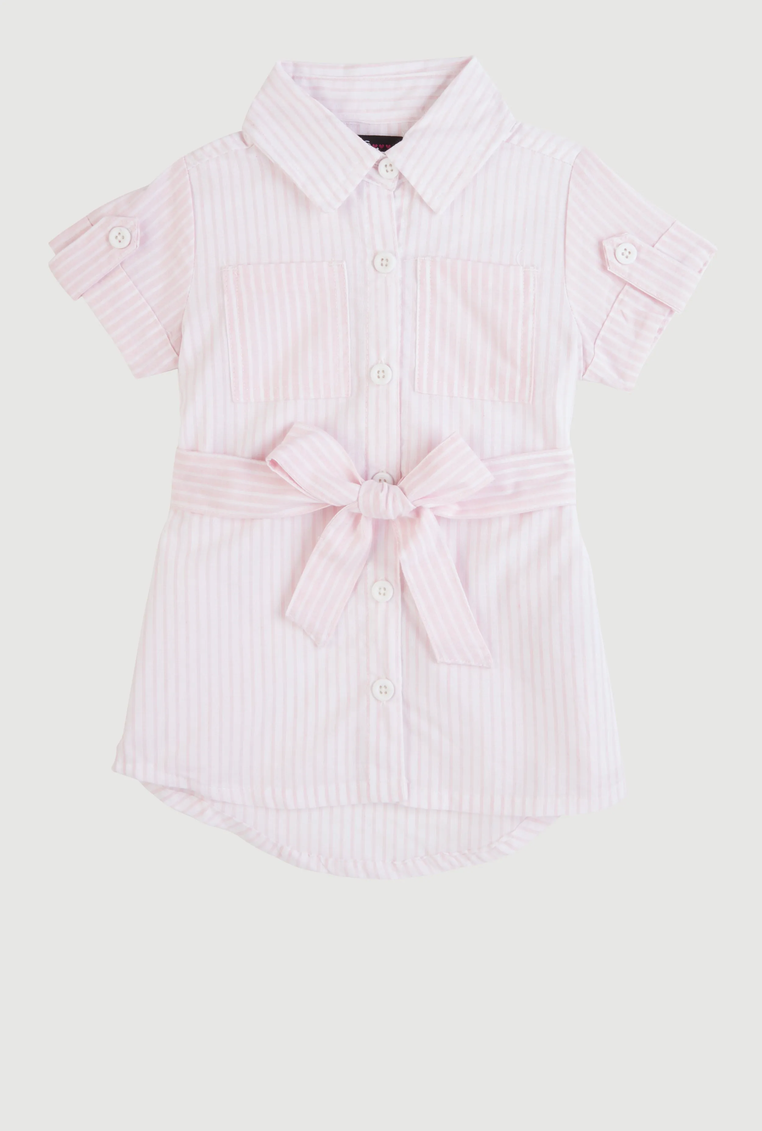 Baby Girls 12-24M Color Block Striped Shirt Dress