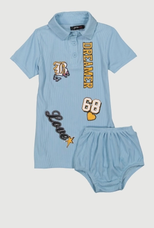 Baby Girls 12-24M Dreamer Graphic Polo Dress