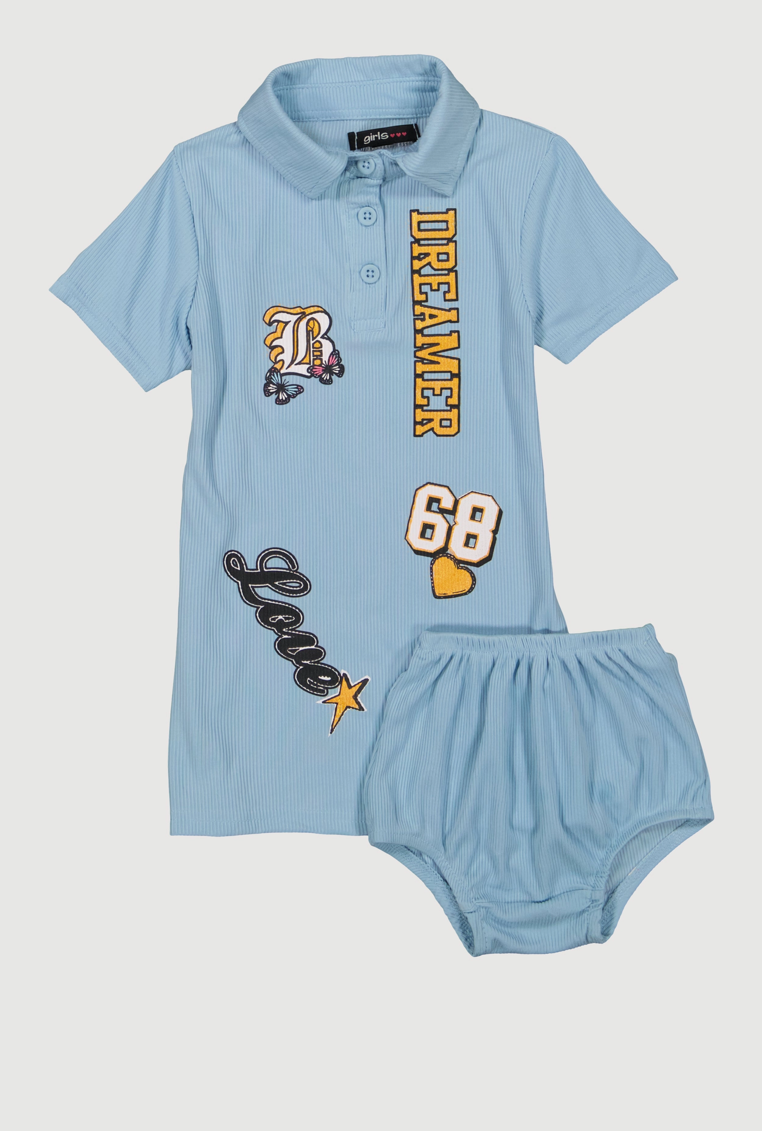 Baby Girls 12-24M Dreamer Graphic Polo Dress