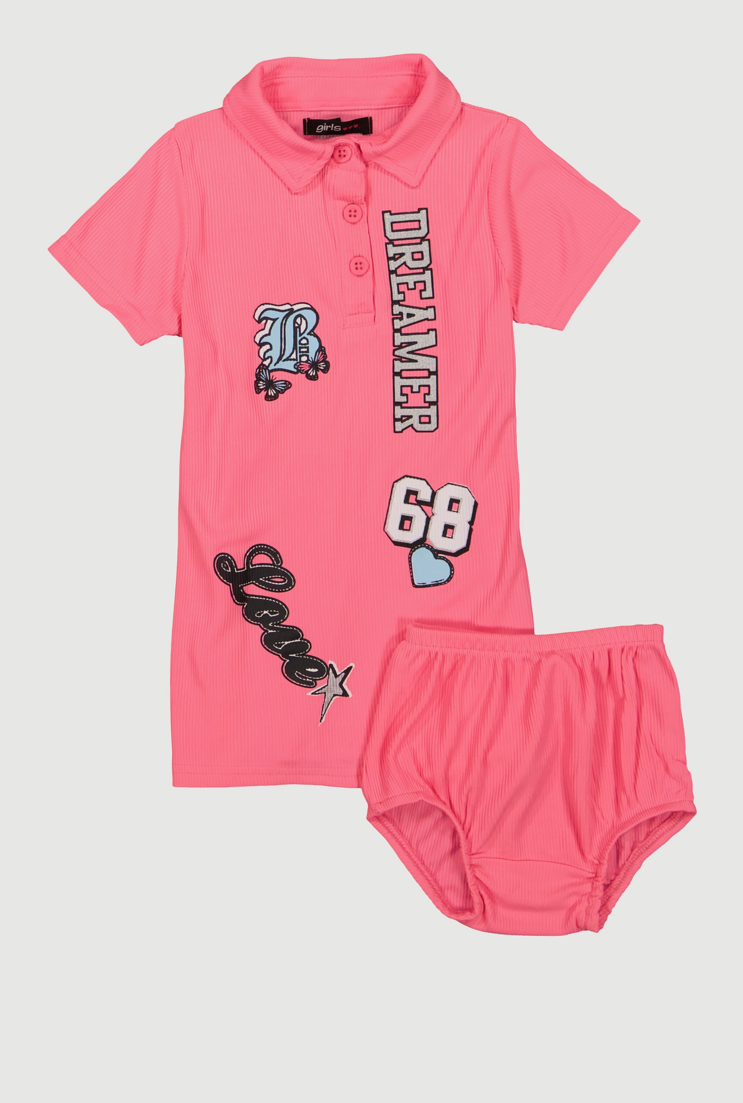 Baby Girls 12-24M Dreamer Graphic Polo Dress
