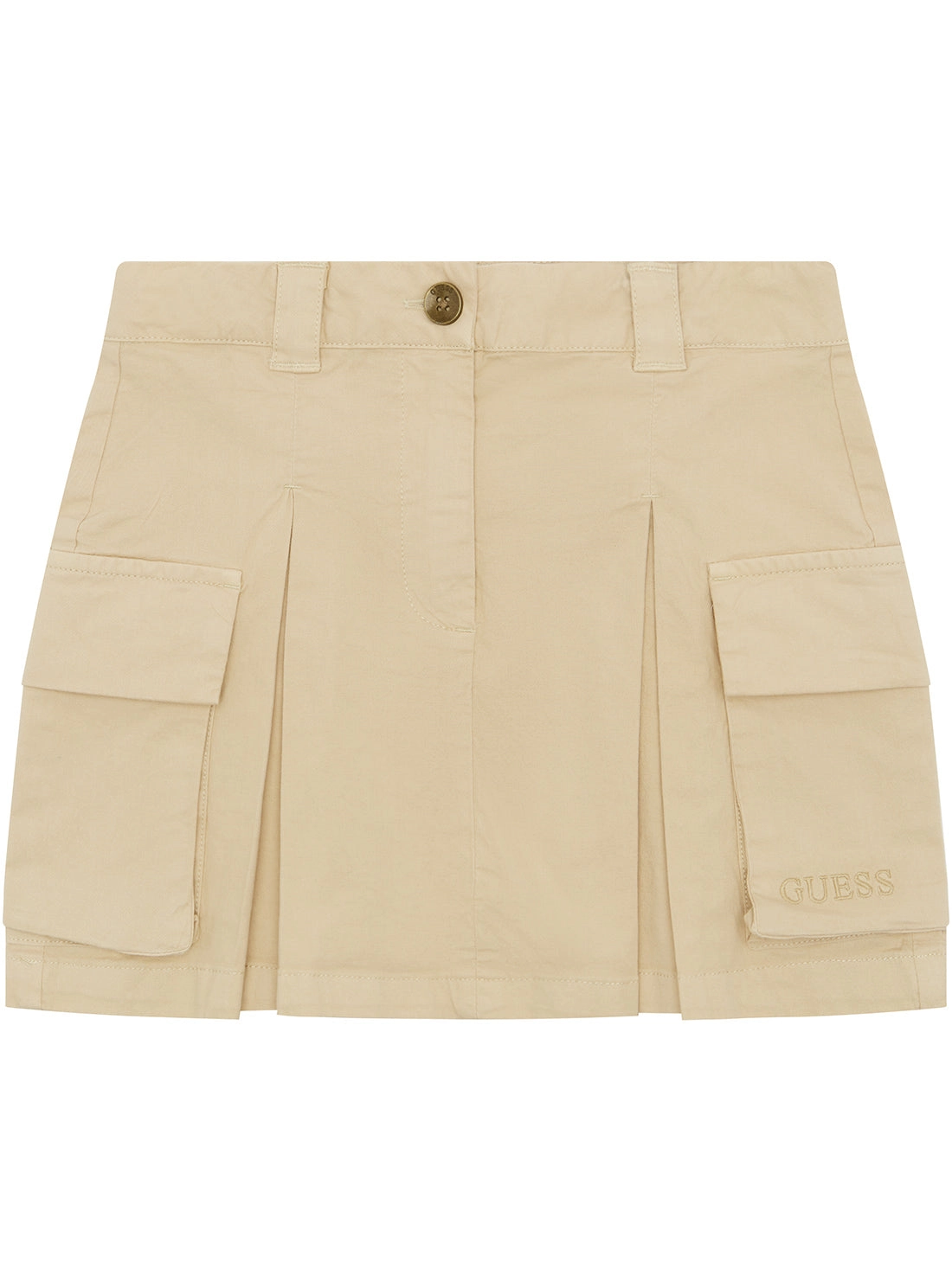 Beige Gabrdine Mini Skirt (7-16)