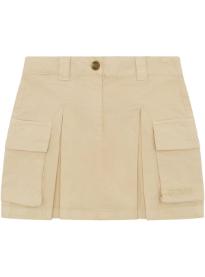 Beige Gabrdine Mini Skirt (7-16)