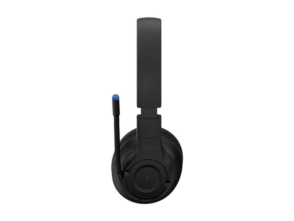 Belkin SoundForm Inspire - Headset - full size - wired - 3.5 mm jack, USB-C - black AUD007FQBK
