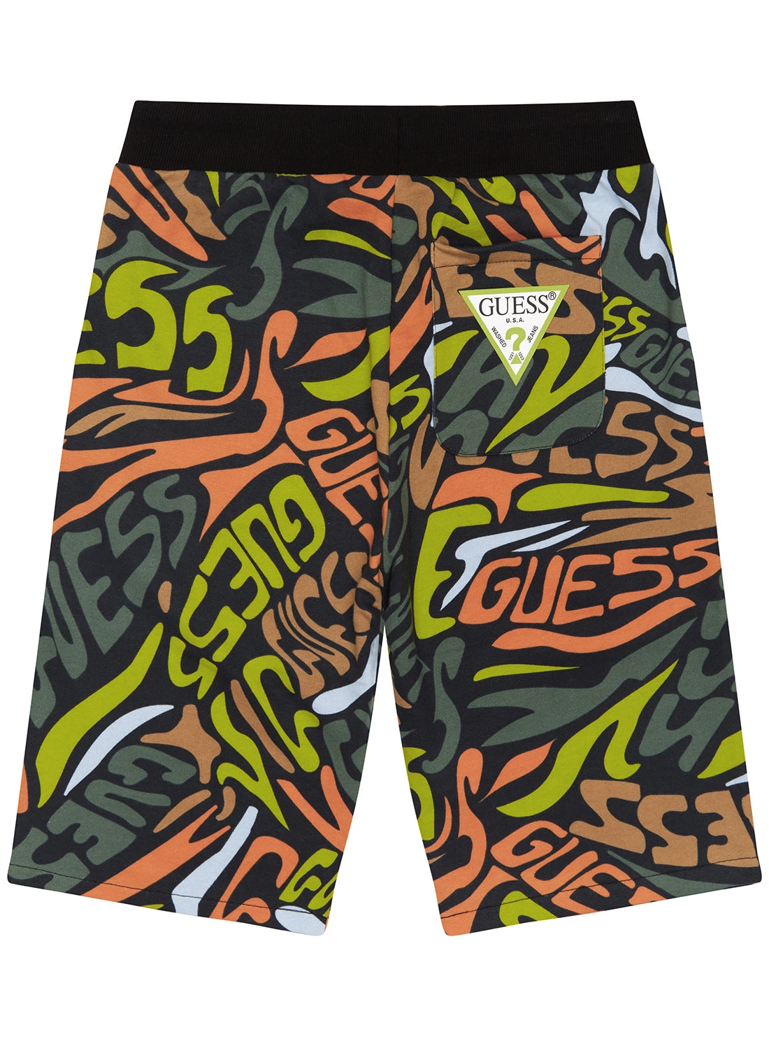 Black Multi Logo Active Shorts (7-16)