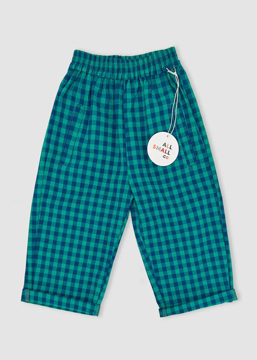 Blue Plaid Pants