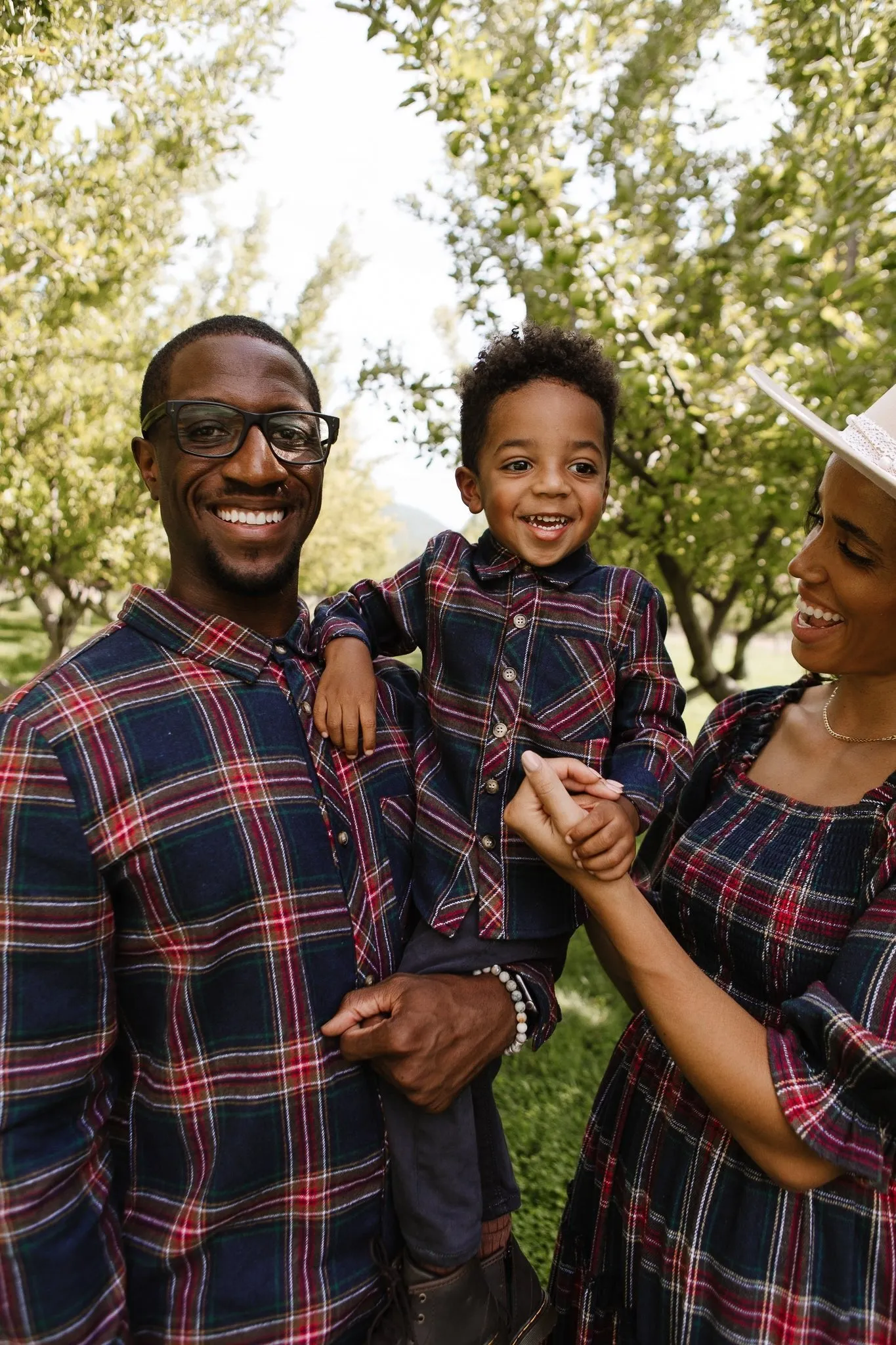 Boys John Shirt in Madeline Navy Plaid - FINAL SALE