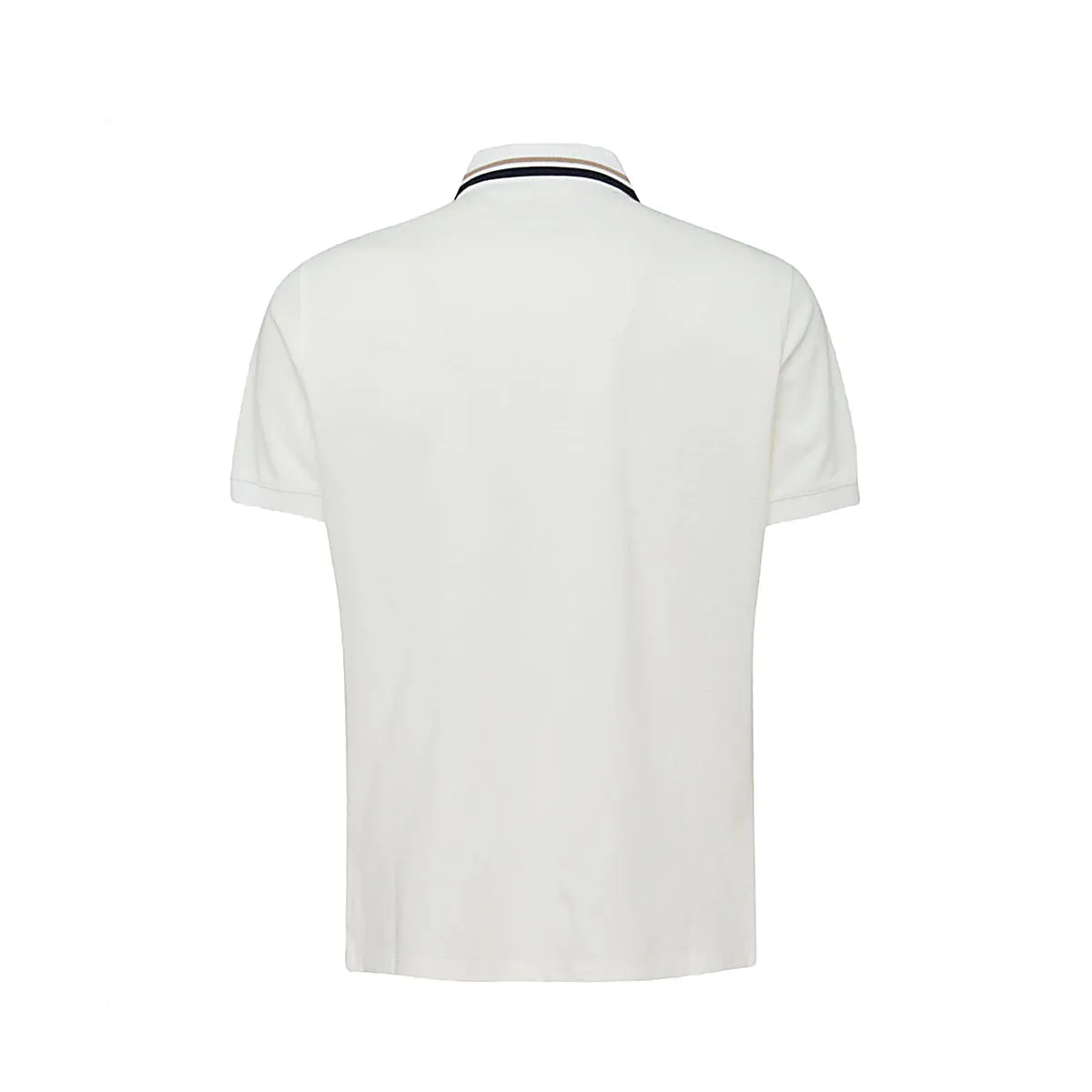 Brunello Cucinelli Striped Collar Polo Shirt
