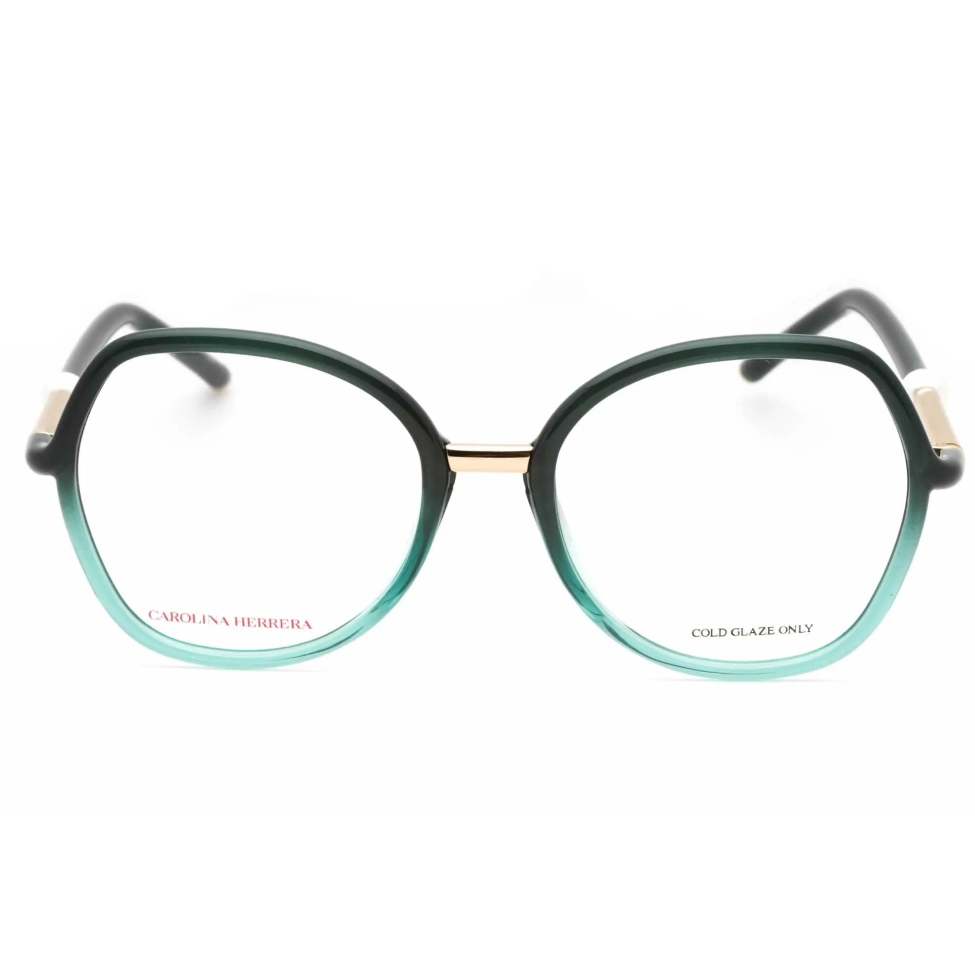 Carolina Herrera Women's Eyeglasses - Green Teal Full Rim Frame | HER 0080 0601 00