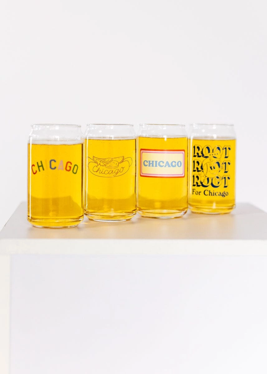 Chicago Vintage Beer Glass - 16 oz