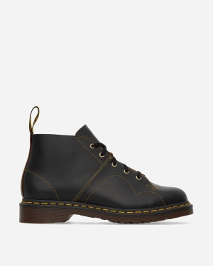 Church Leather Monkey Boots Black
