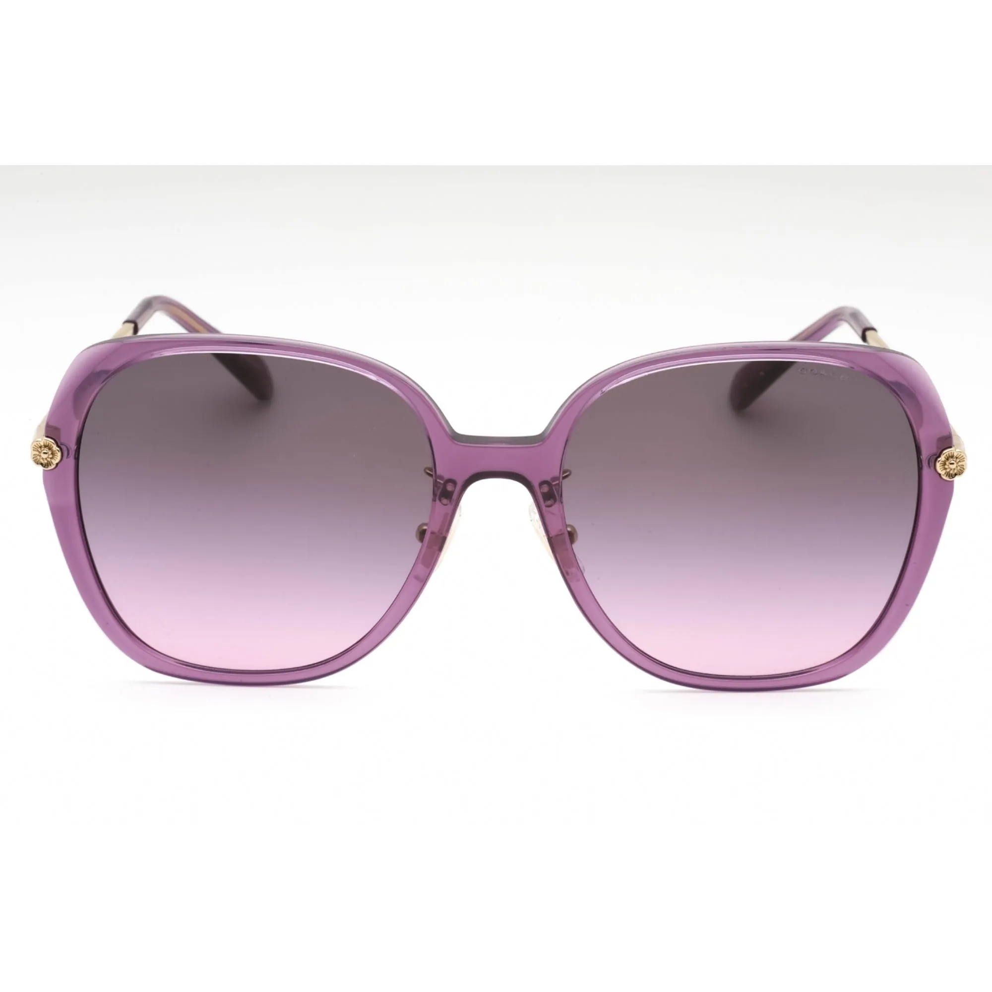 Coach Women's Sunglasses - Transparent Purple Plastic Oversized | 0HC8403D 582590