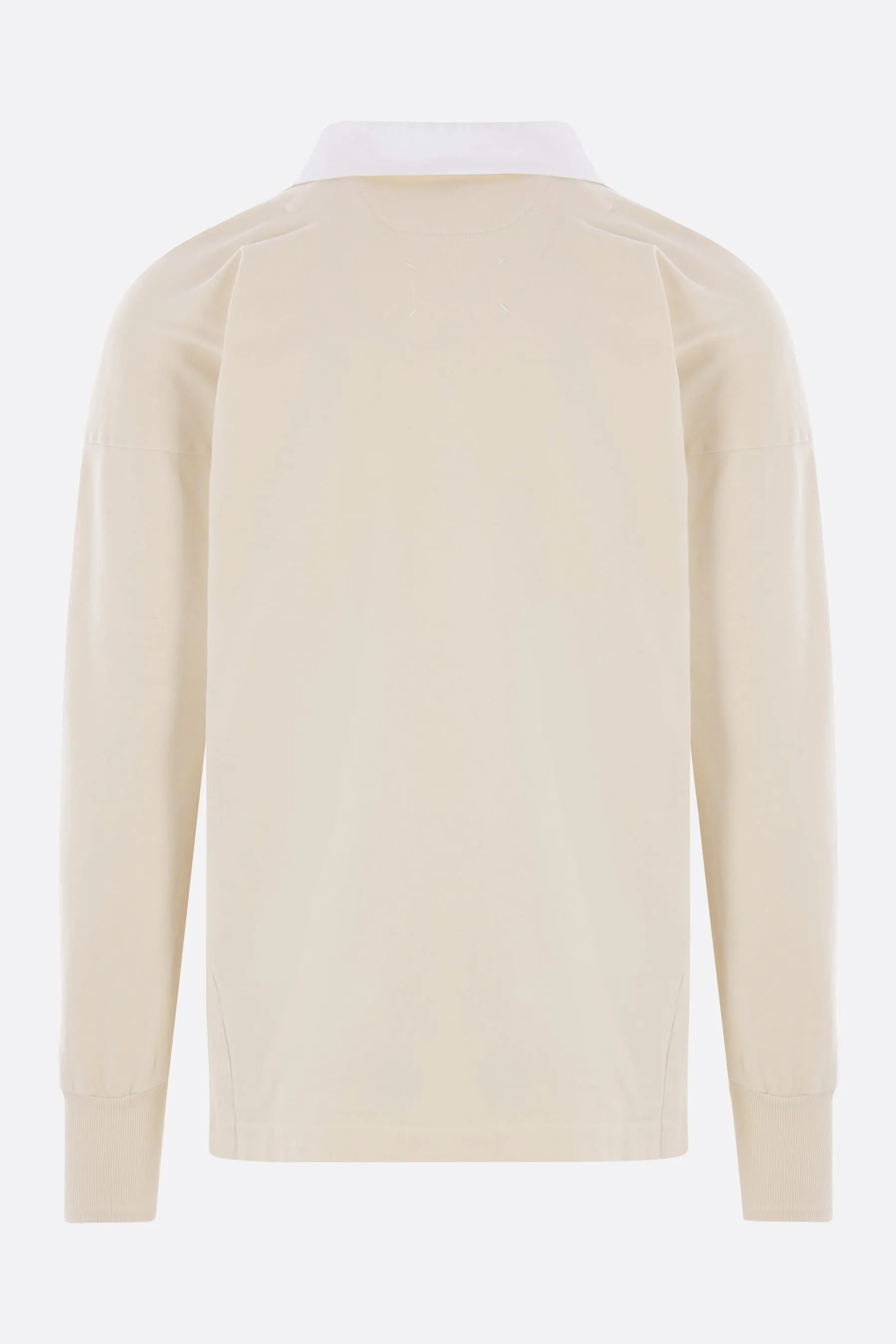cotton long-sleeve polo shirt