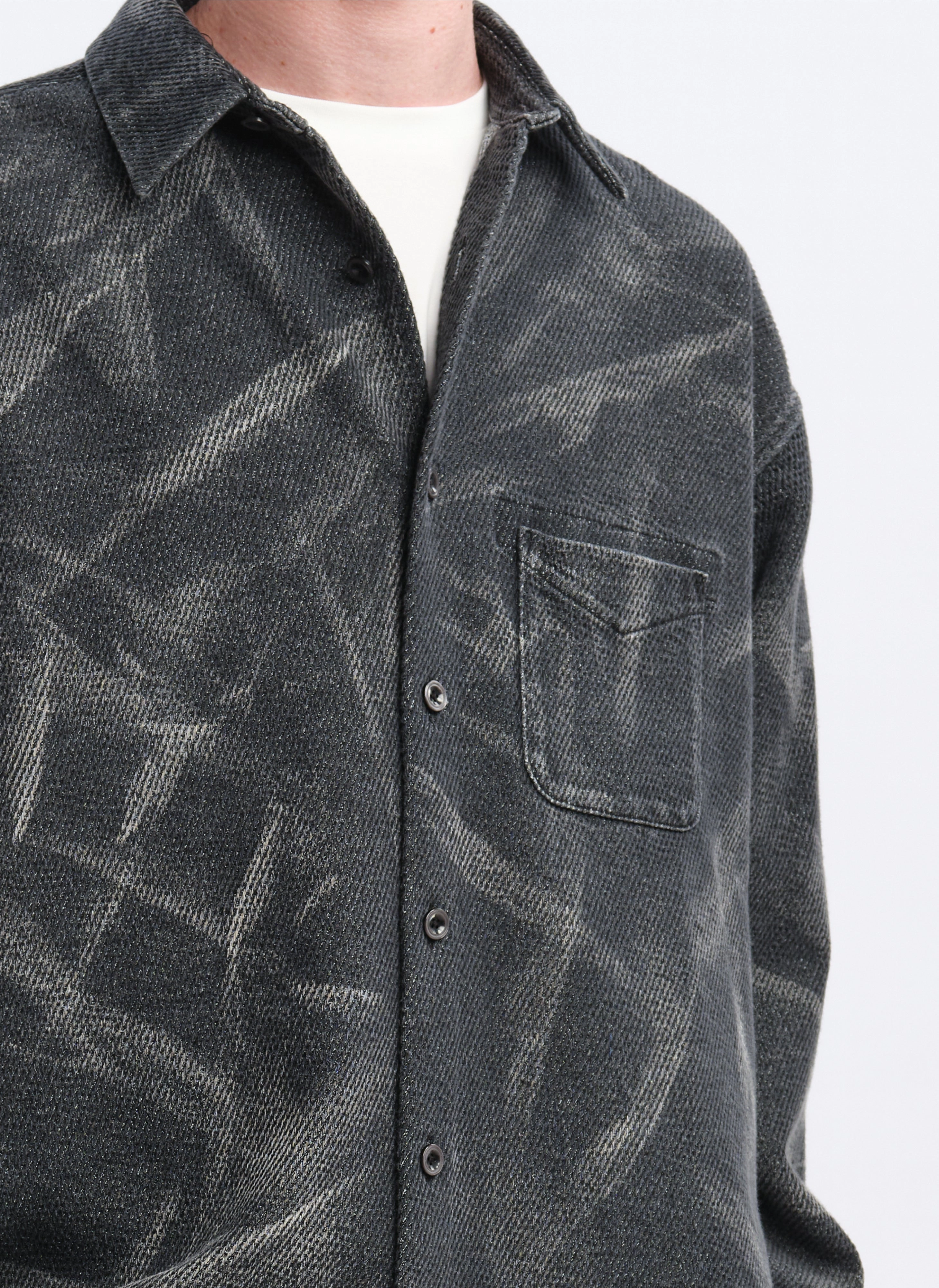 Cotton Polyester Jersey Shirt Jacket