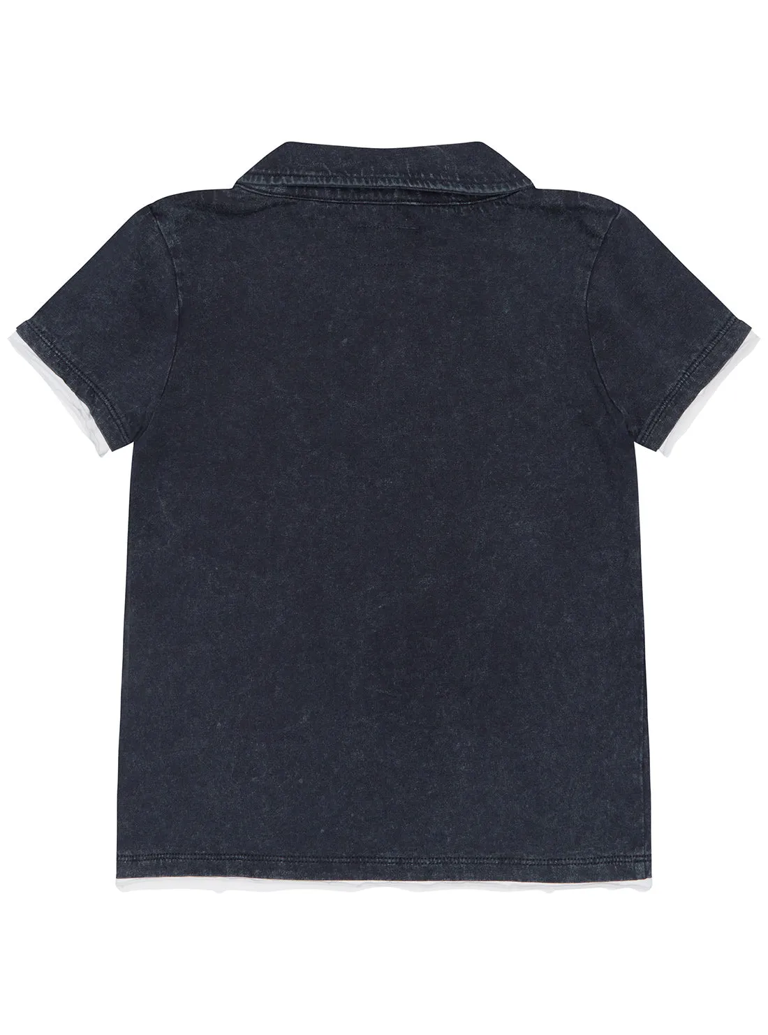 Dark Blue Logo Polo T-Shirt (2-7)