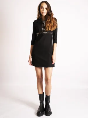 Dress with Studs and Black Stones