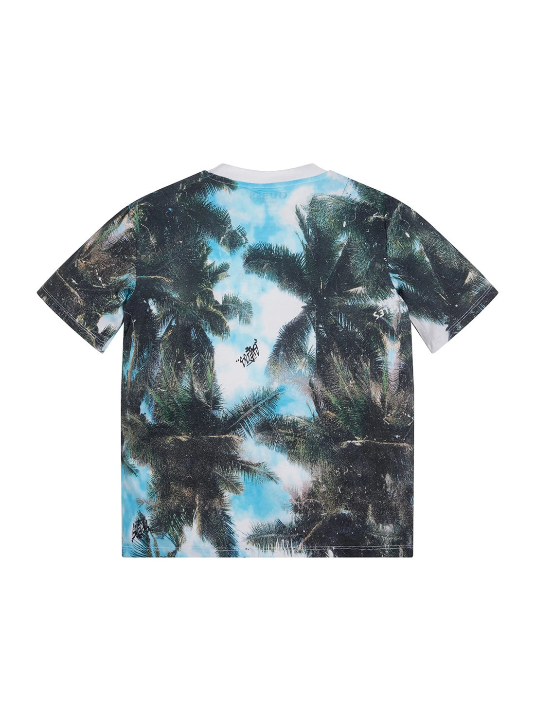 Eco Blue Palm Tree Logo T-Shirt (7-16)