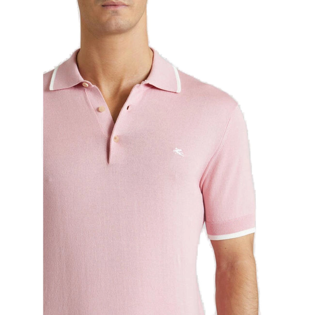 Etro Logo Embroidered Polo Shirt