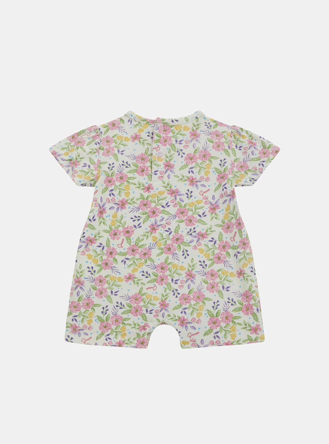 Floral Print Jersey Short Onesie (0-12M)