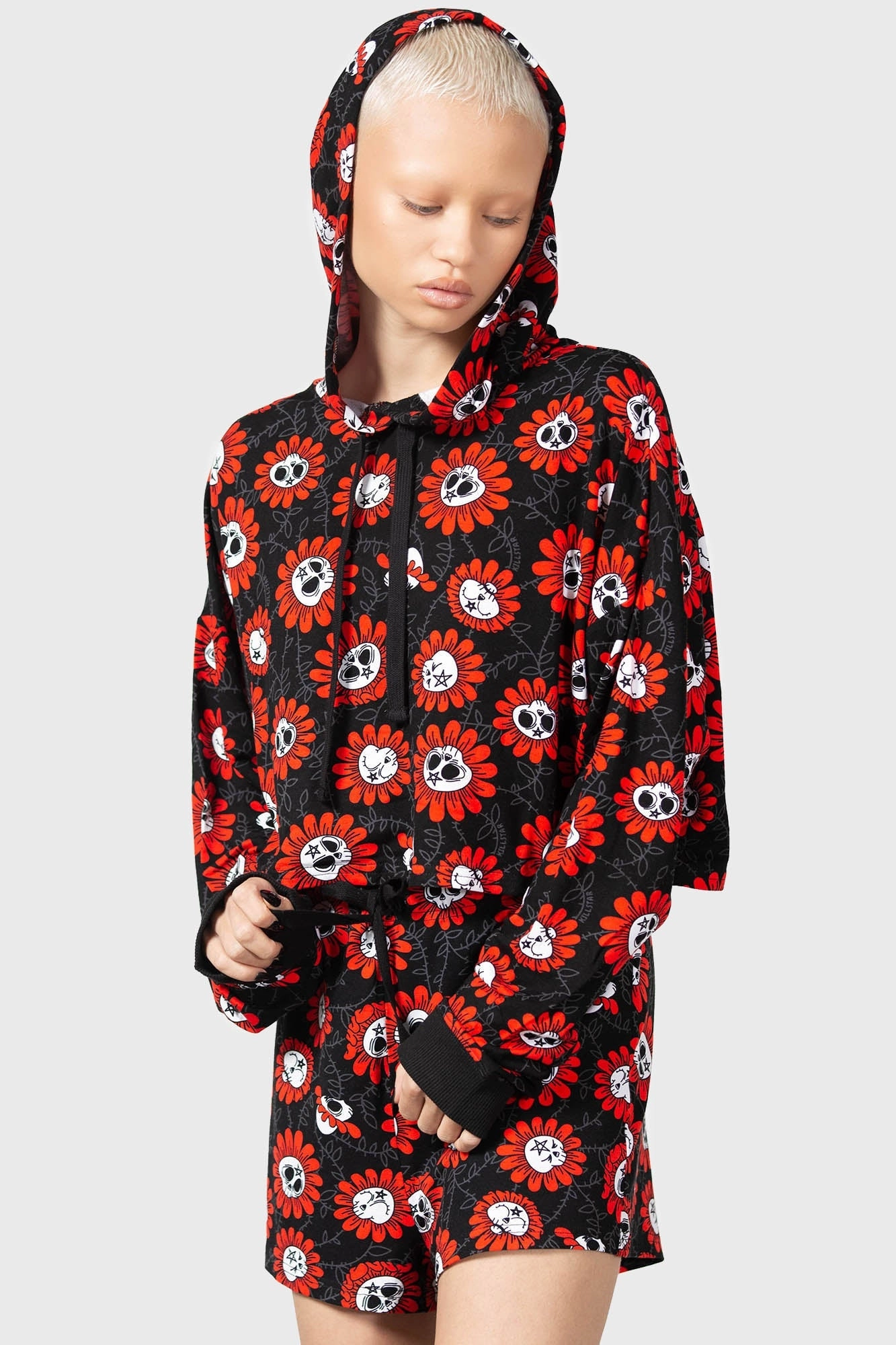 Gloom Daze Crop Hoodie
