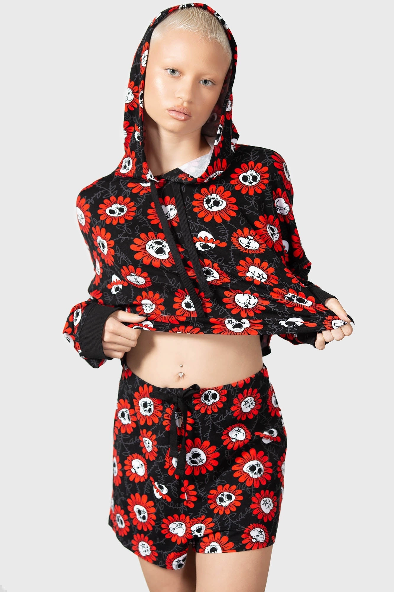 Gloom Daze Crop Hoodie