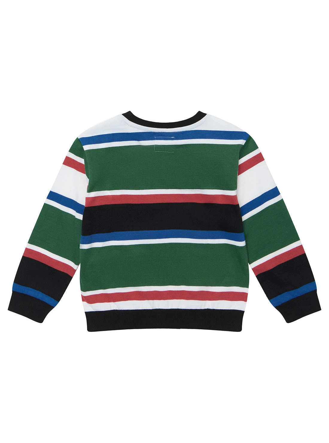 Green Striped Long Sleeve Active Top (2-6)