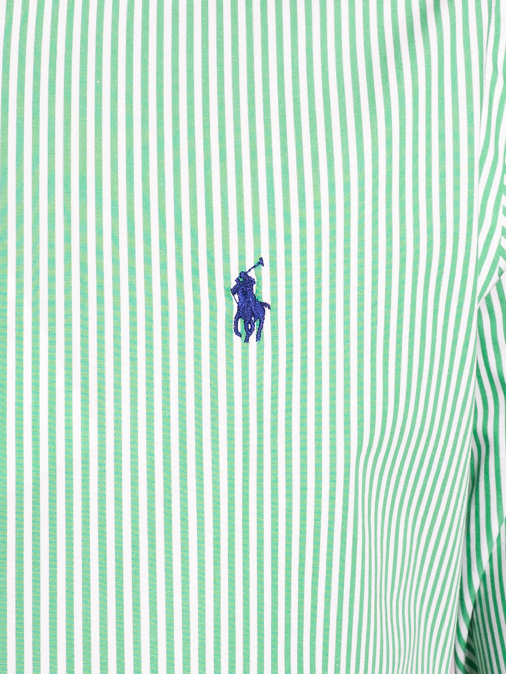 Green / White Striped Shirt
