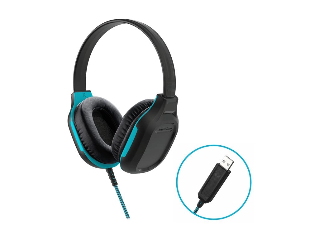 Gumdrop DropTech - Headphones with mic - full size - wired - USB-A 01H029