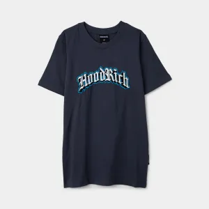 Hoodrich Juniors' Gothic Regular Tshirt Ombre Blue / White - Diva Blue