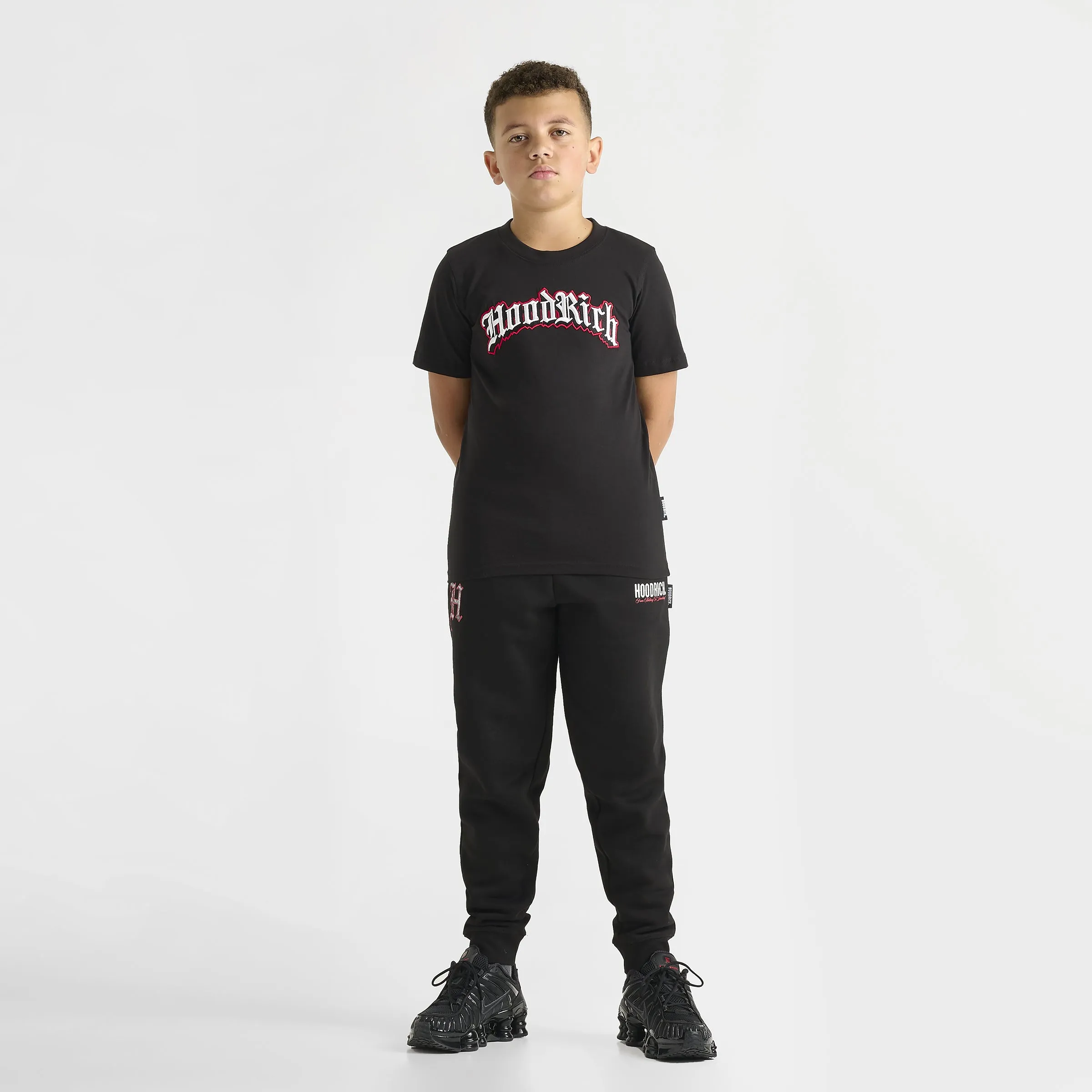 Hoodrich Juniors' Gothic T-Shirt Black / White - Lychee