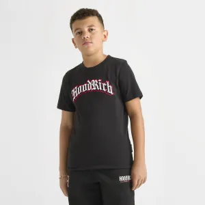 Hoodrich Juniors' Gothic T-Shirt Black / White - Lychee