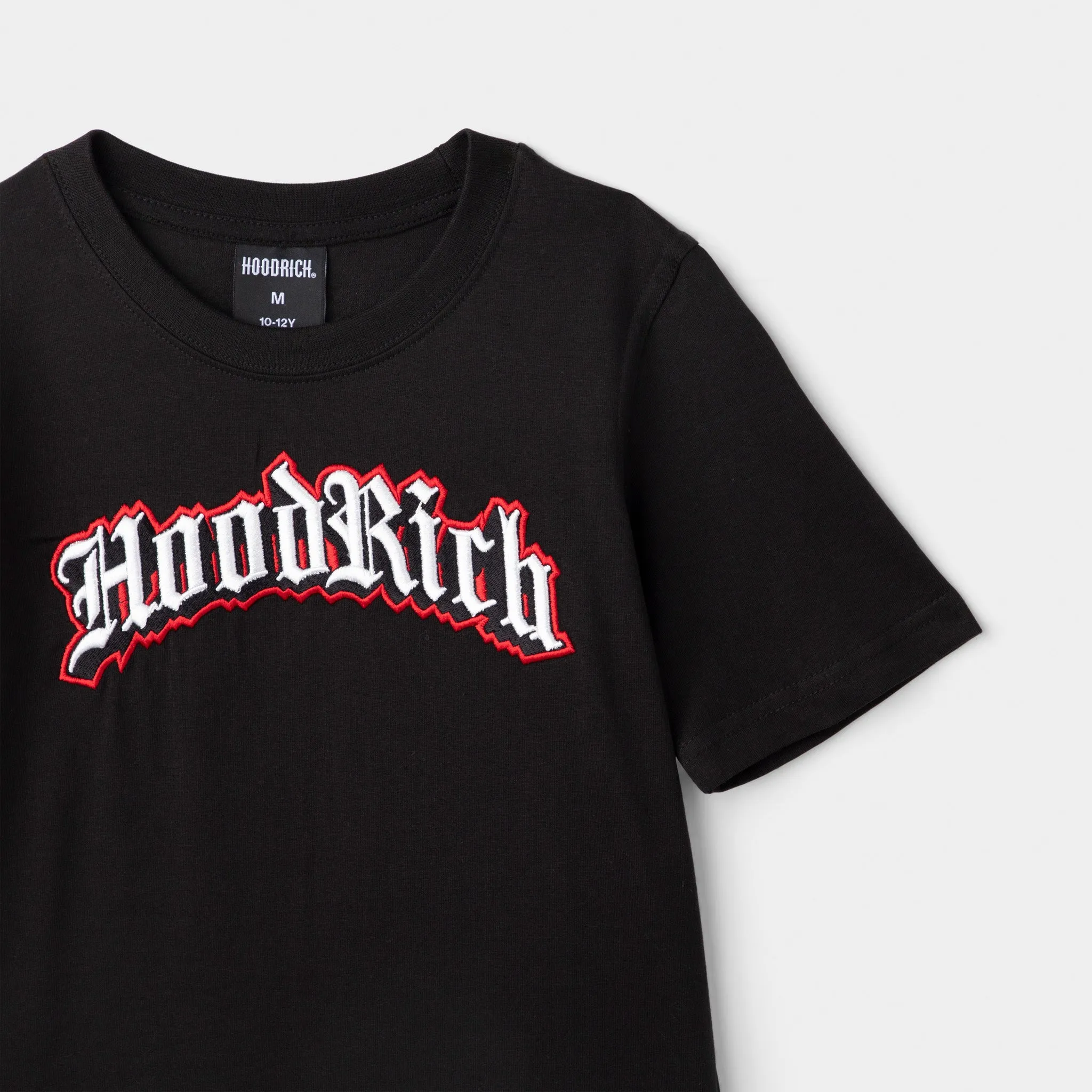 Hoodrich Juniors' Gothic T-Shirt Black / White - Lychee
