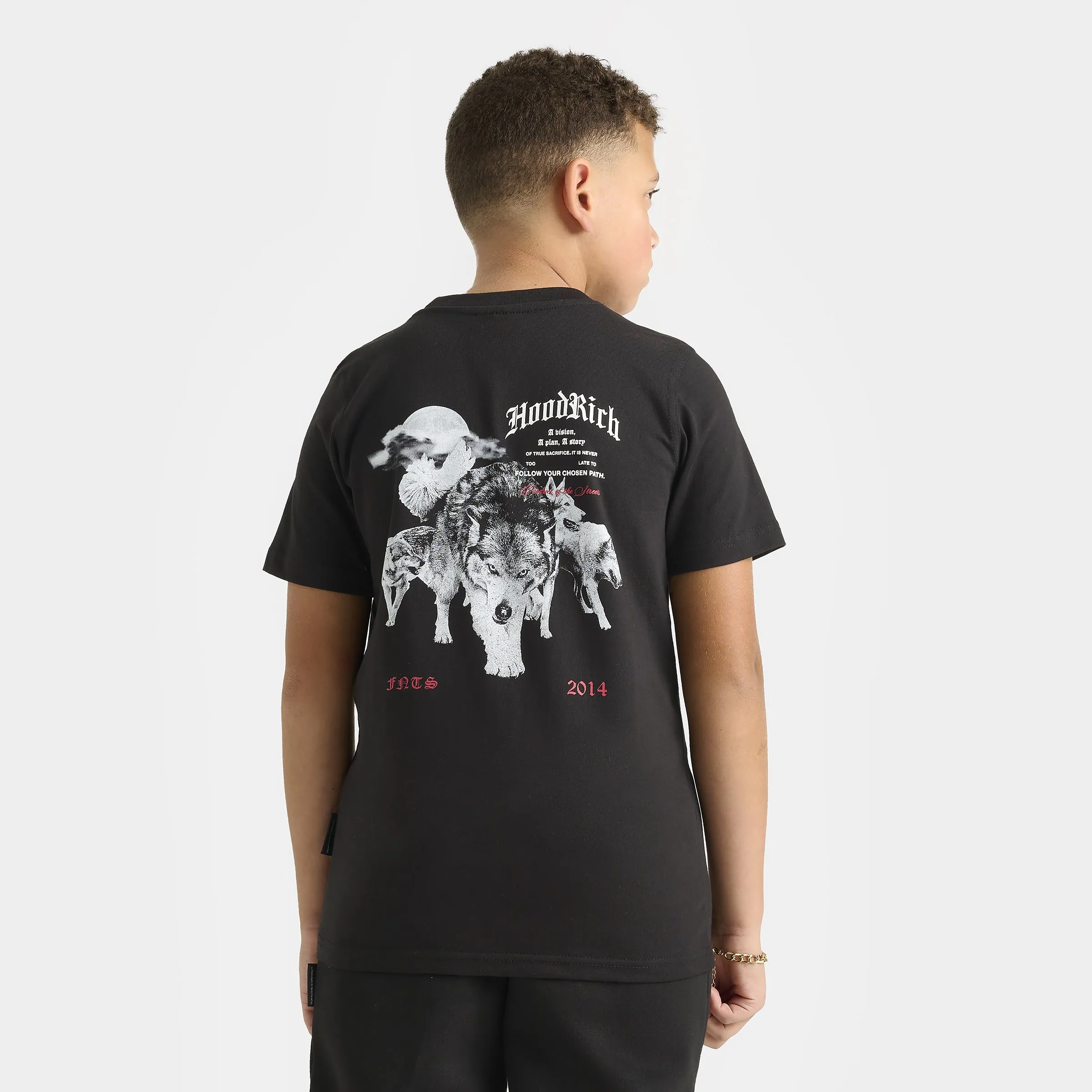 Hoodrich Juniors' Gothic T-Shirt Black / White - Lychee